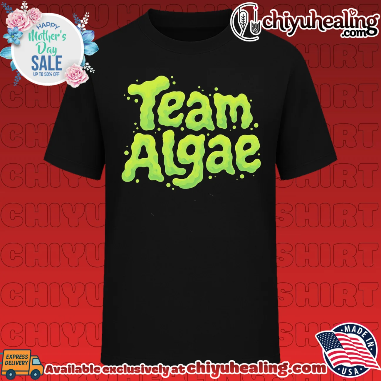 Team Algae slime green nature biology funny shirt & hoodie
