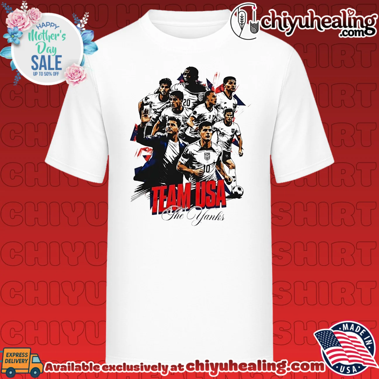 Team USA the yanks players collage vintage