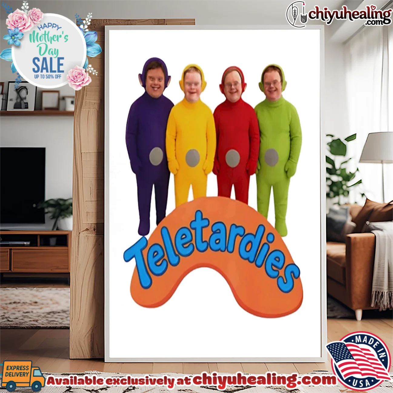 Teletardies Down Syndrome cartoon elite shirt & hoodie - New Arrival Teletardies Down Syndrome cartoon