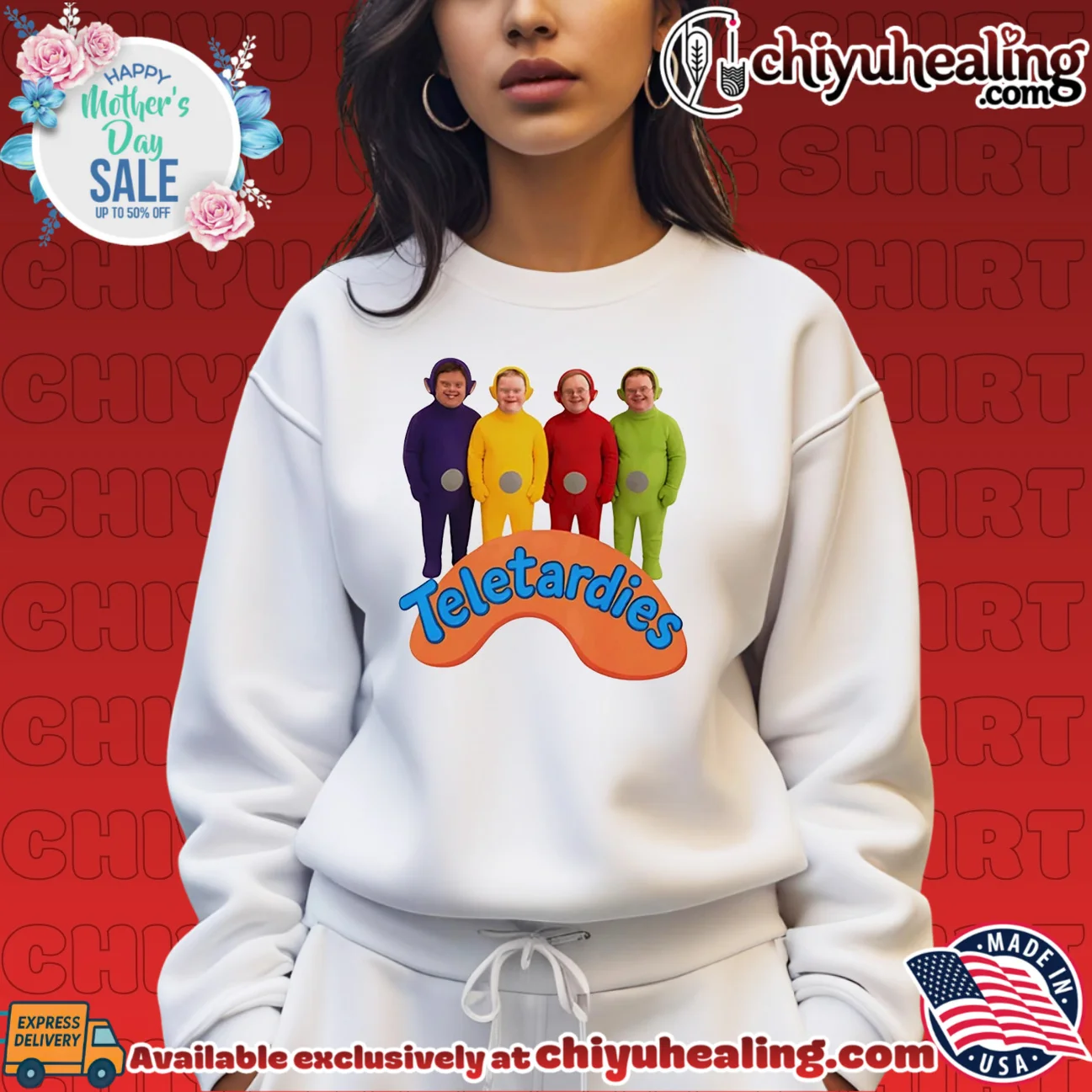 Teletardies Down Syndrome cartoon elite shirt & hoodie - New Arrival Teletardies Down Syndrome cartoon