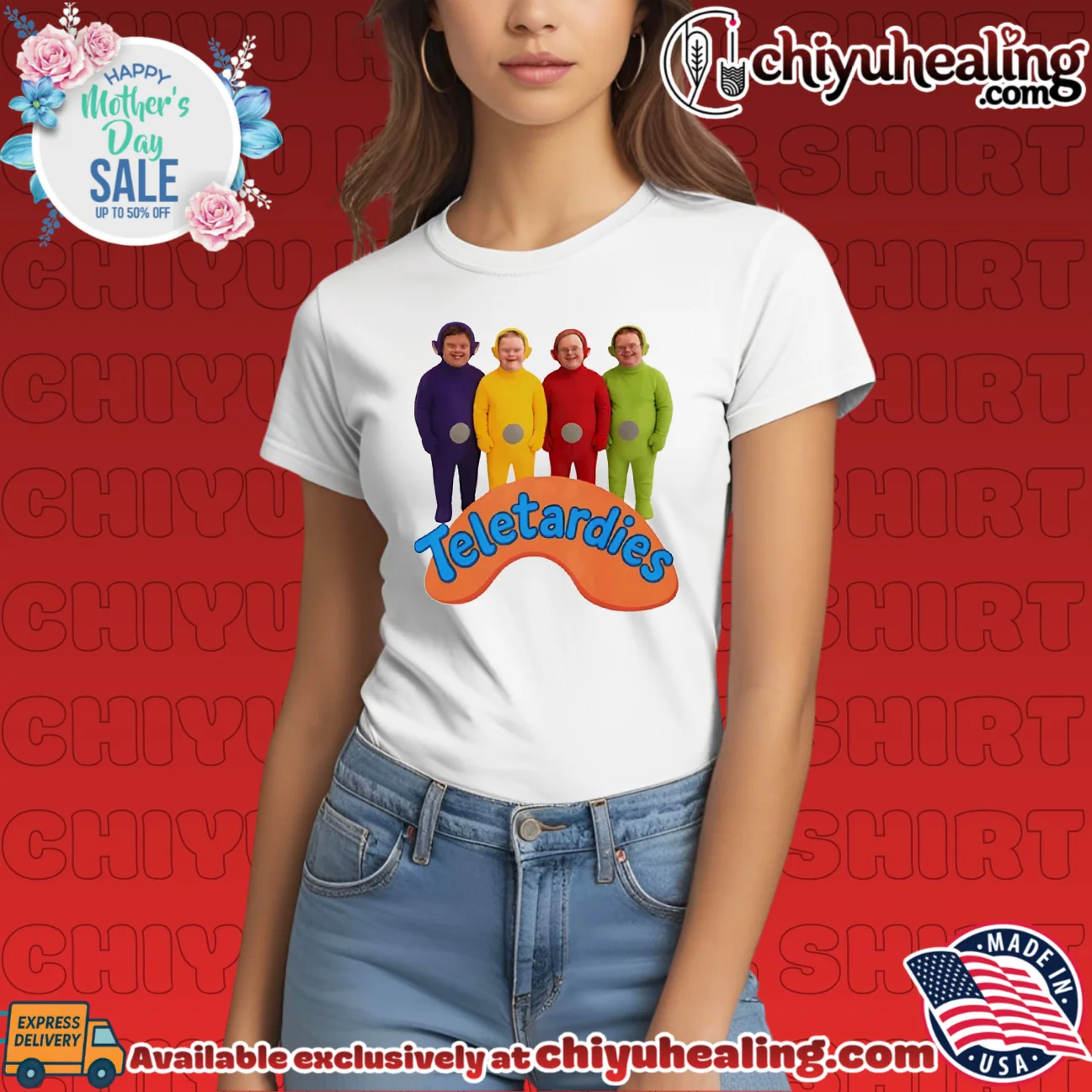 Teletardies Down Syndrome cartoon elite shirt & hoodie - New Arrival Teletardies Down Syndrome cartoon