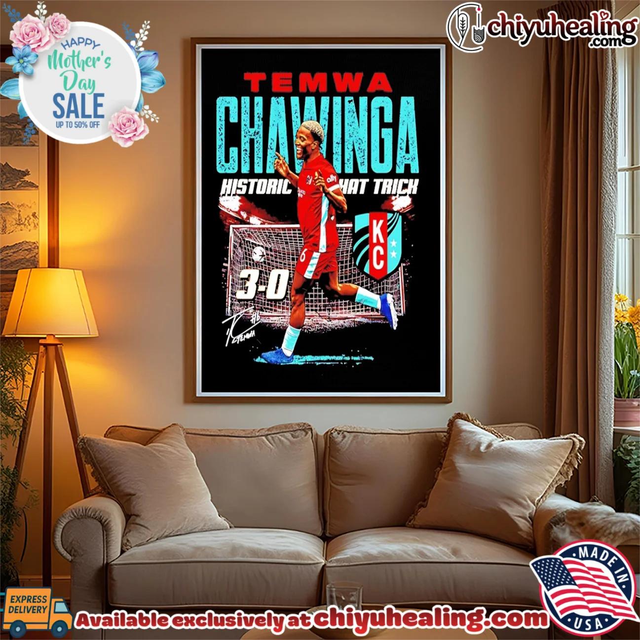 Temwa Chawinga Kansas City Current 2026 History Hat Trick classic shirt & hoodie - Urban Fashion Temwa Chawinga Kansas City Current 2026 History Hat Trick