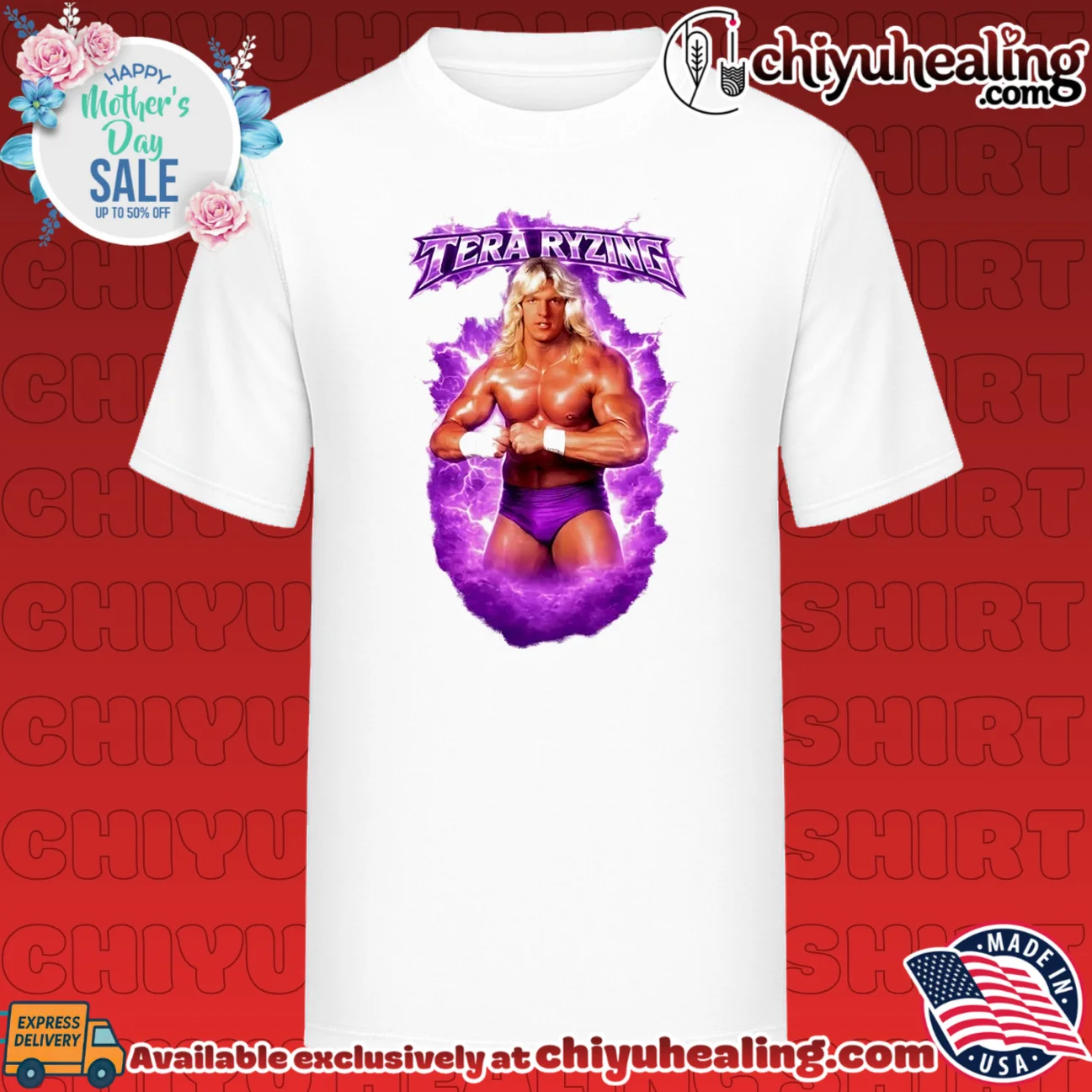 Tera Ryzing Pro Wrestling graphic shirt