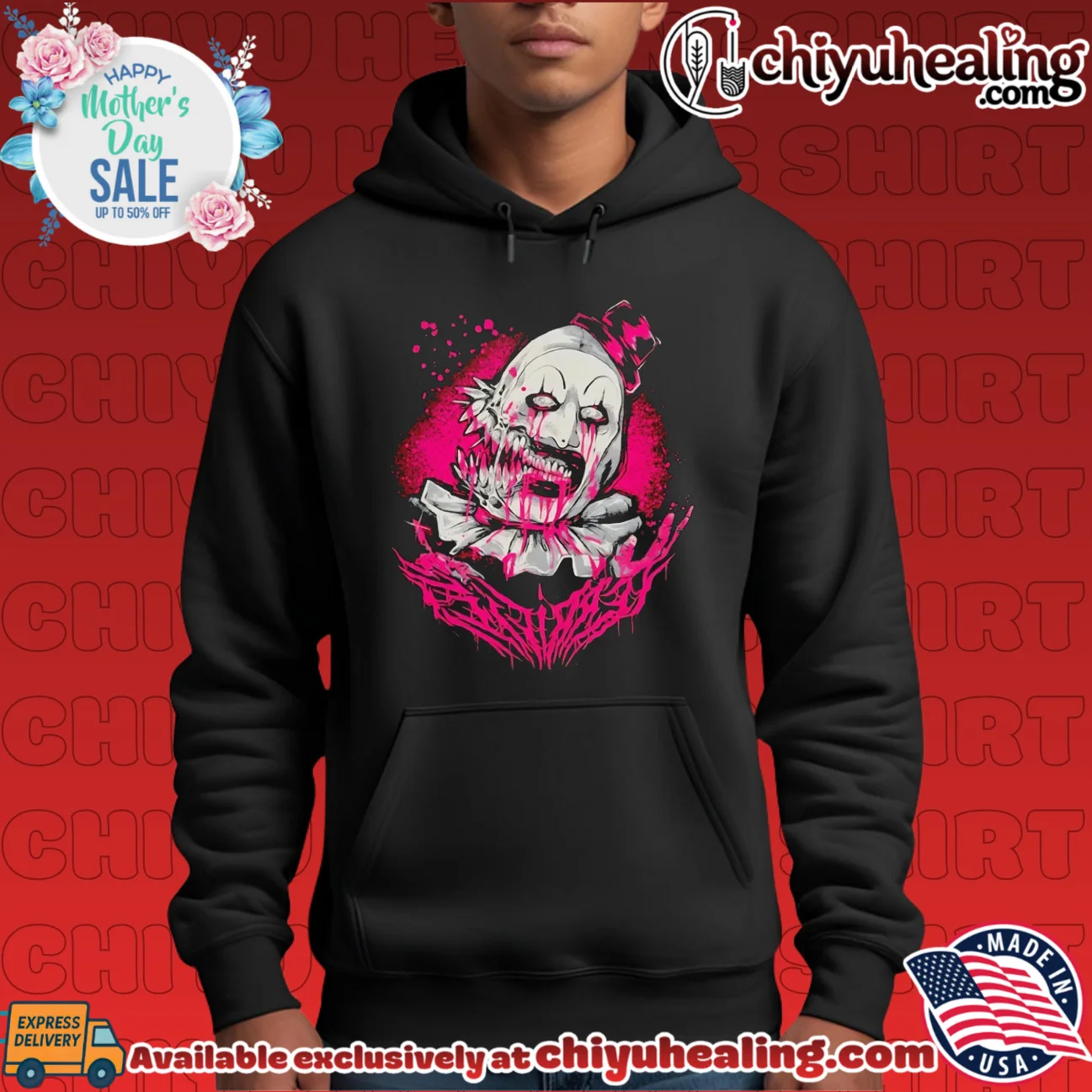 Terrifier Art the Clown Horror Slasher Damien Leone shirt & hoodie Terrifier Art the Clown Horror Slasher Damien Leone shirt & hoodie