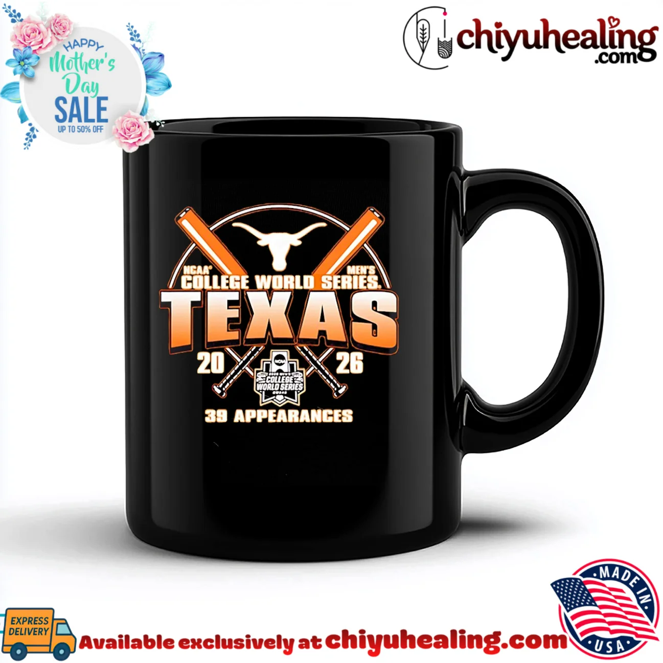 Texas Longhorns 2026 College World Series Bound 39 Appearances shirt bespoke shirt & hoodie | Exclusive Fan Gear Texas Longhorns 2026 College World Series Bound 39 Appearances shirt