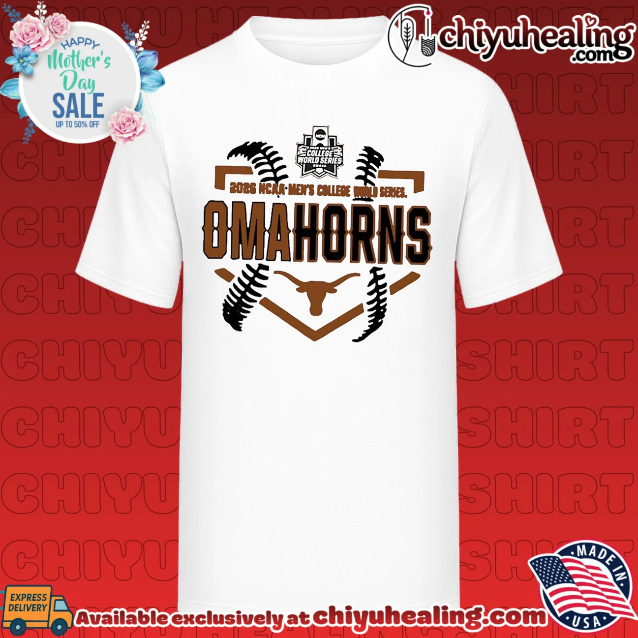 Texas Longhorns 2026 College World Series Bound OmaHorns shirt