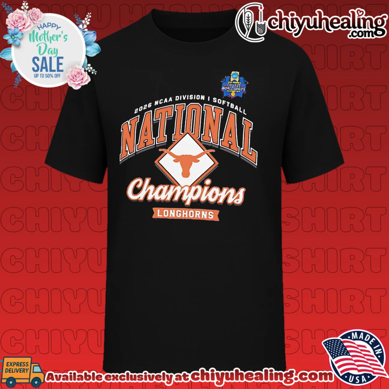 Texas Longhorns 2026 NCAA Softball Women's College World Series Champions classic