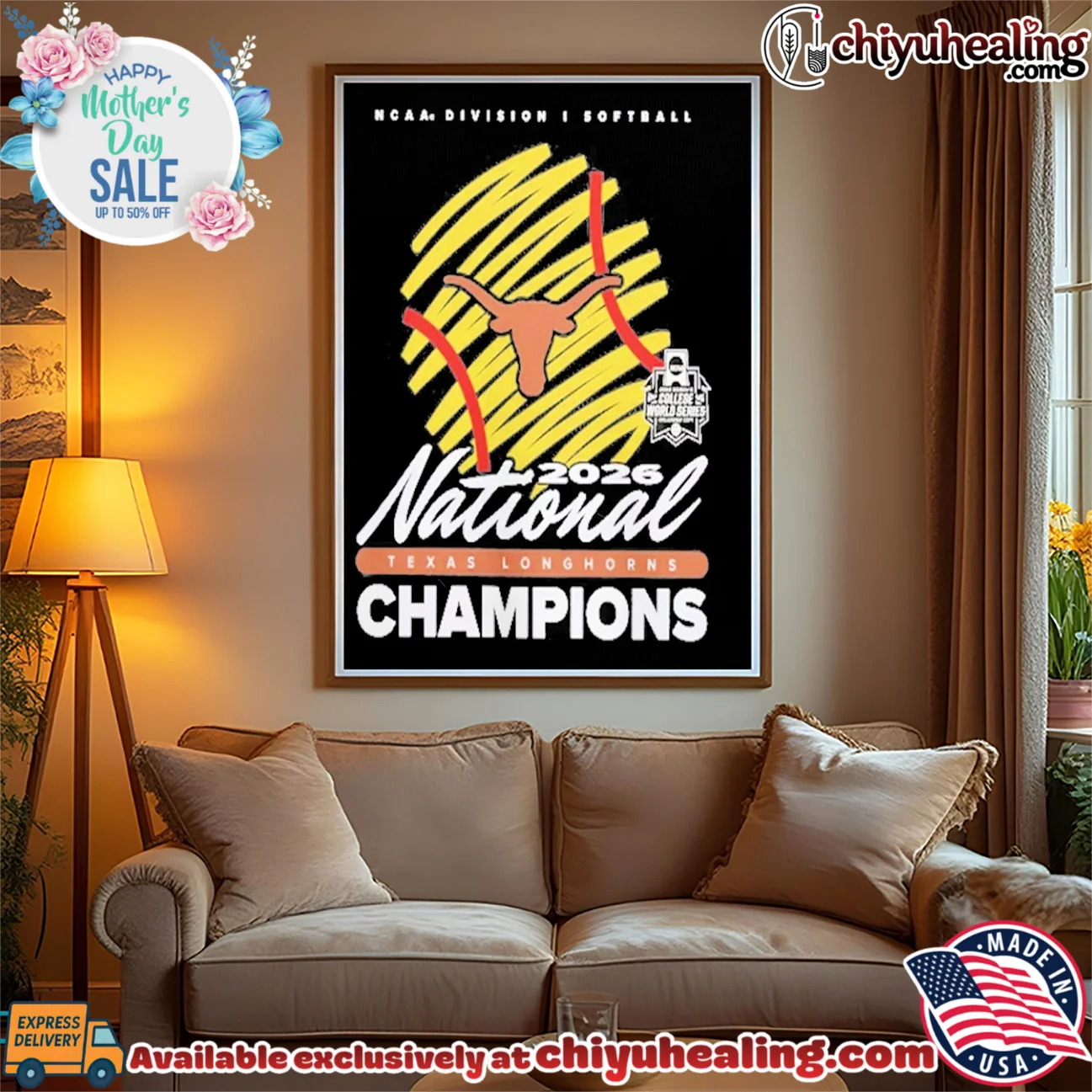 Texas Longhorns 2026 NCAA Softball Women's College World Series Champions Clutch Player bespoke shirt & hoodie | Iconic Look Texas Longhorns 2026 NCAA Softball Women's College World Series Champions Clutch Player