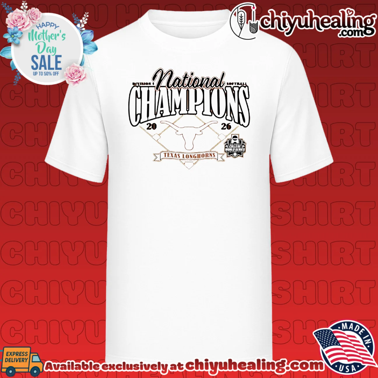 Texas Longhorns 2026 Softball National Champs Diamond