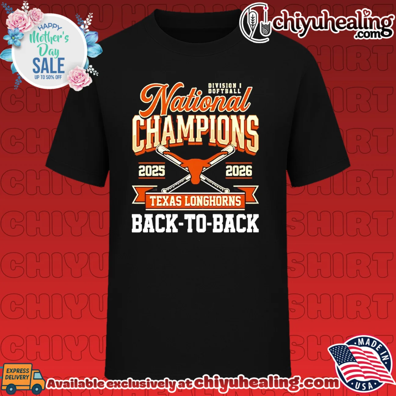 Texas Longhorns Division I Softball National Champions 2025 2026 Shirt