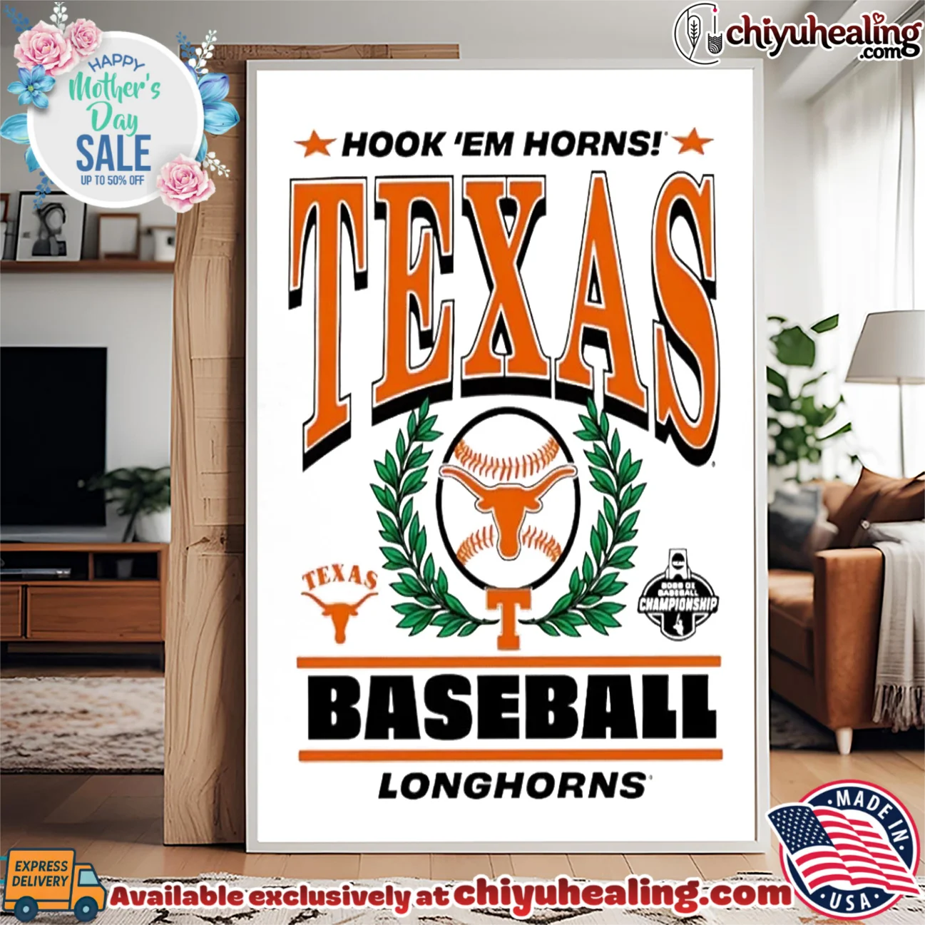 Texas Longhorns Hook 'Em Horns 2026 DI Baseball Championship prime shirt & hoodie | Gift Idea 2026 Texas Longhorns Hook 'Em Horns 2026 DI Baseball Championship