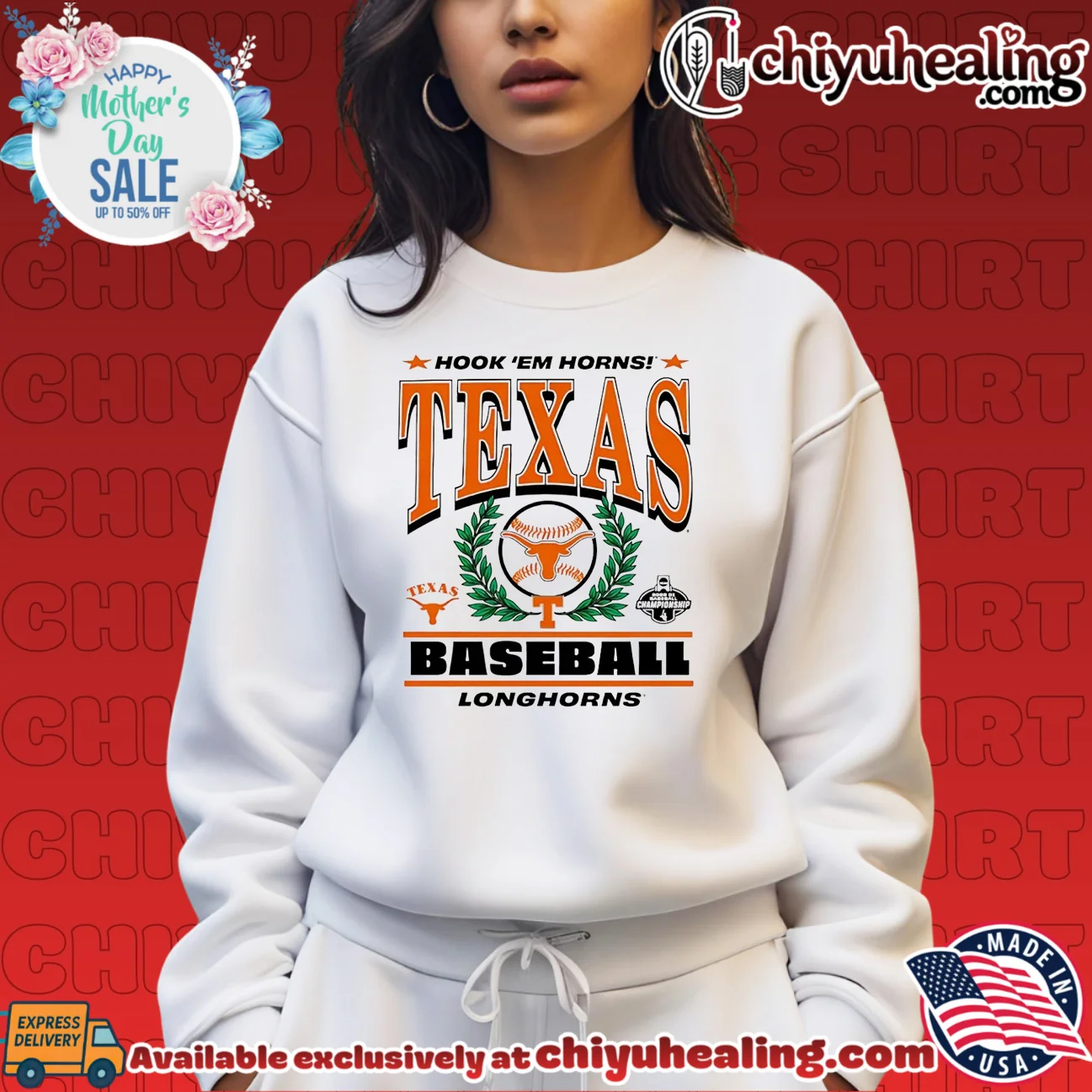 Texas Longhorns Hook 'Em Horns 2026 DI Baseball Championship prime shirt & hoodie | Gift Idea 2026 Texas Longhorns Hook 'Em Horns 2026 DI Baseball Championship