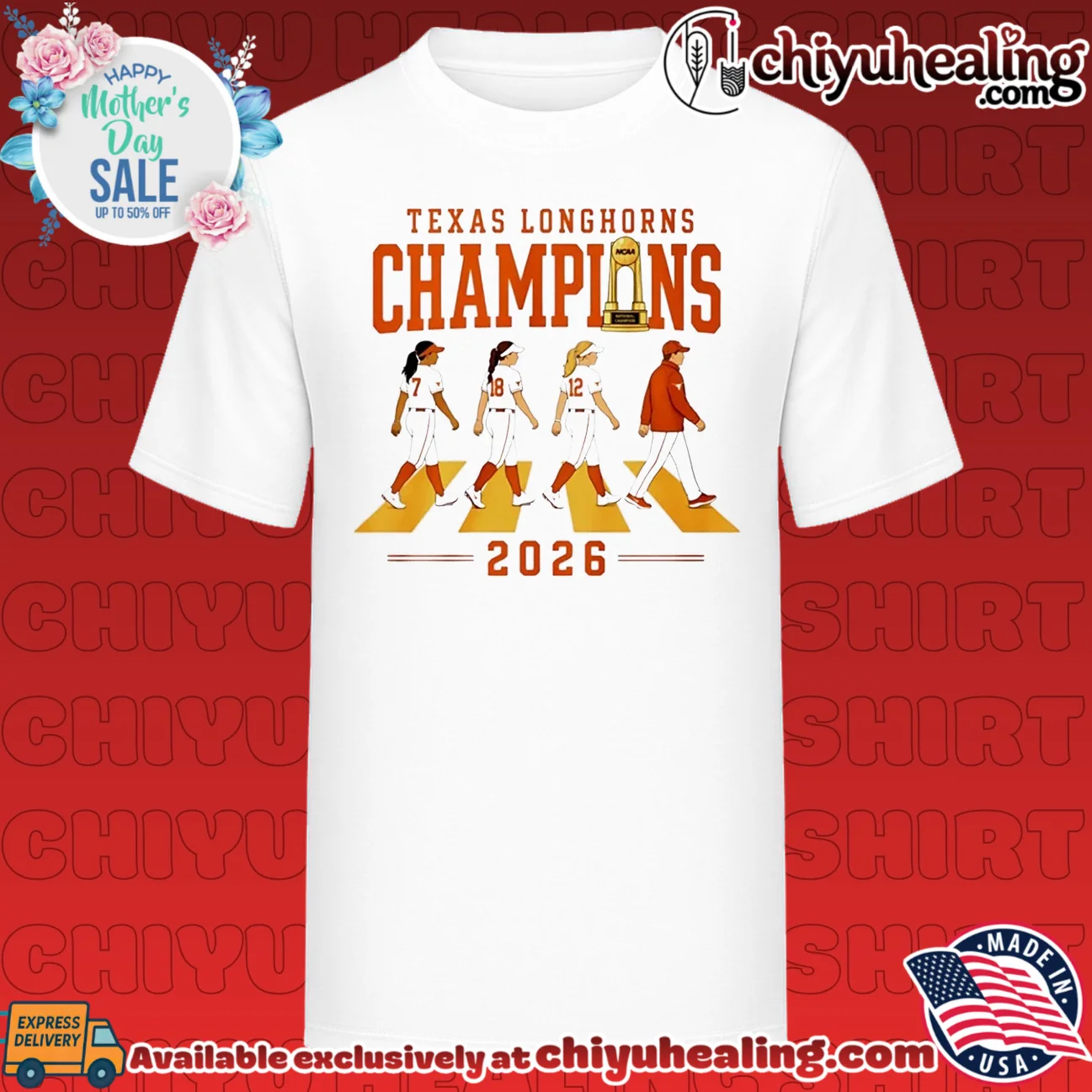 Texas Longhorns Softball '26 WCWS National Champions abbey road shirt