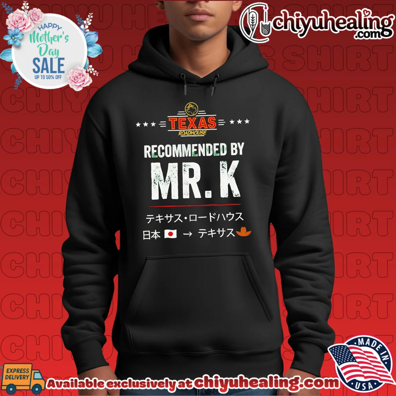 Texas Roadhouse Recommended by Mr K Fans shirt & hoodie Texas Roadhouse Recommended by Mr K Fans shirt & hoodie