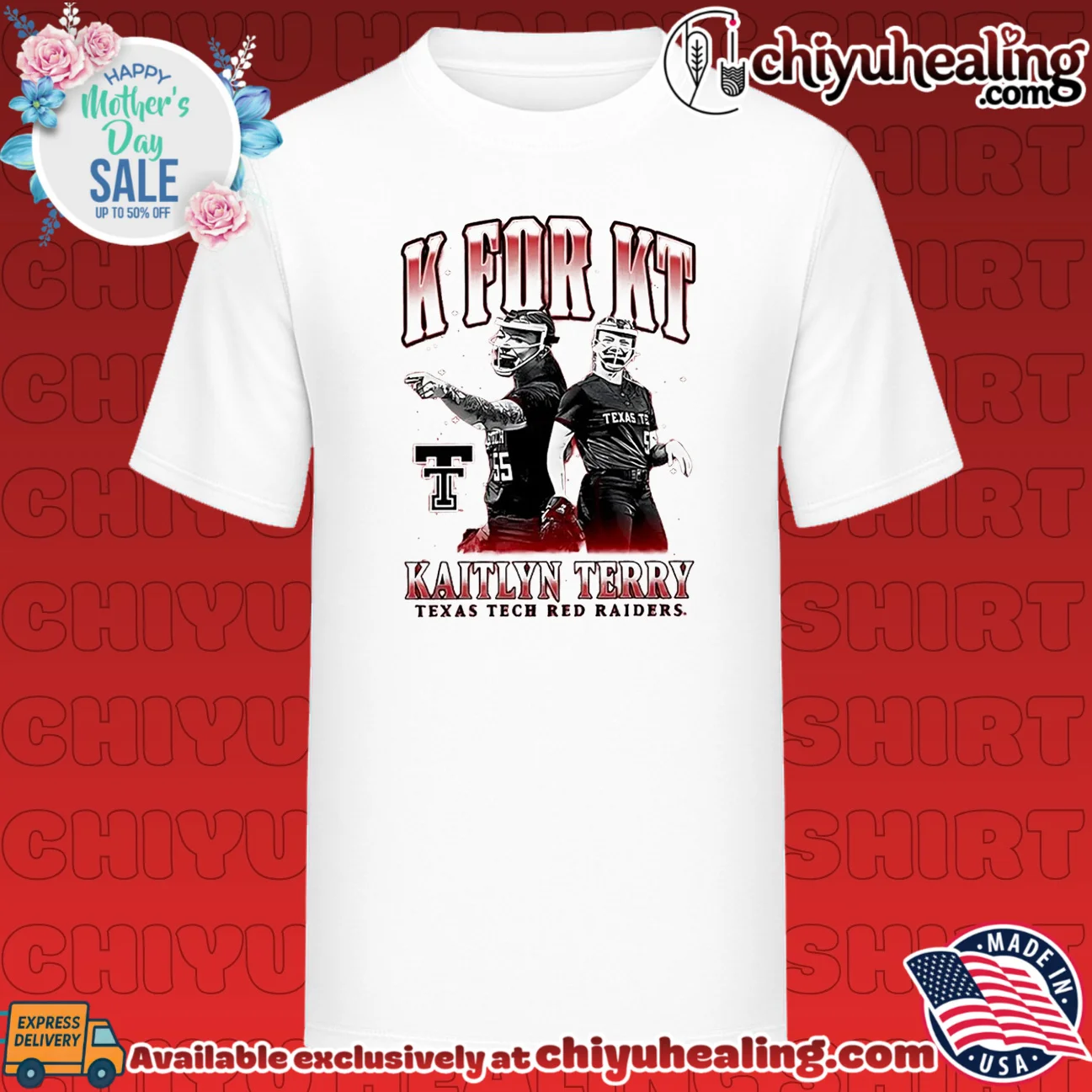Texas Tech red raiders Kaitlyn Terry K for KT shirt