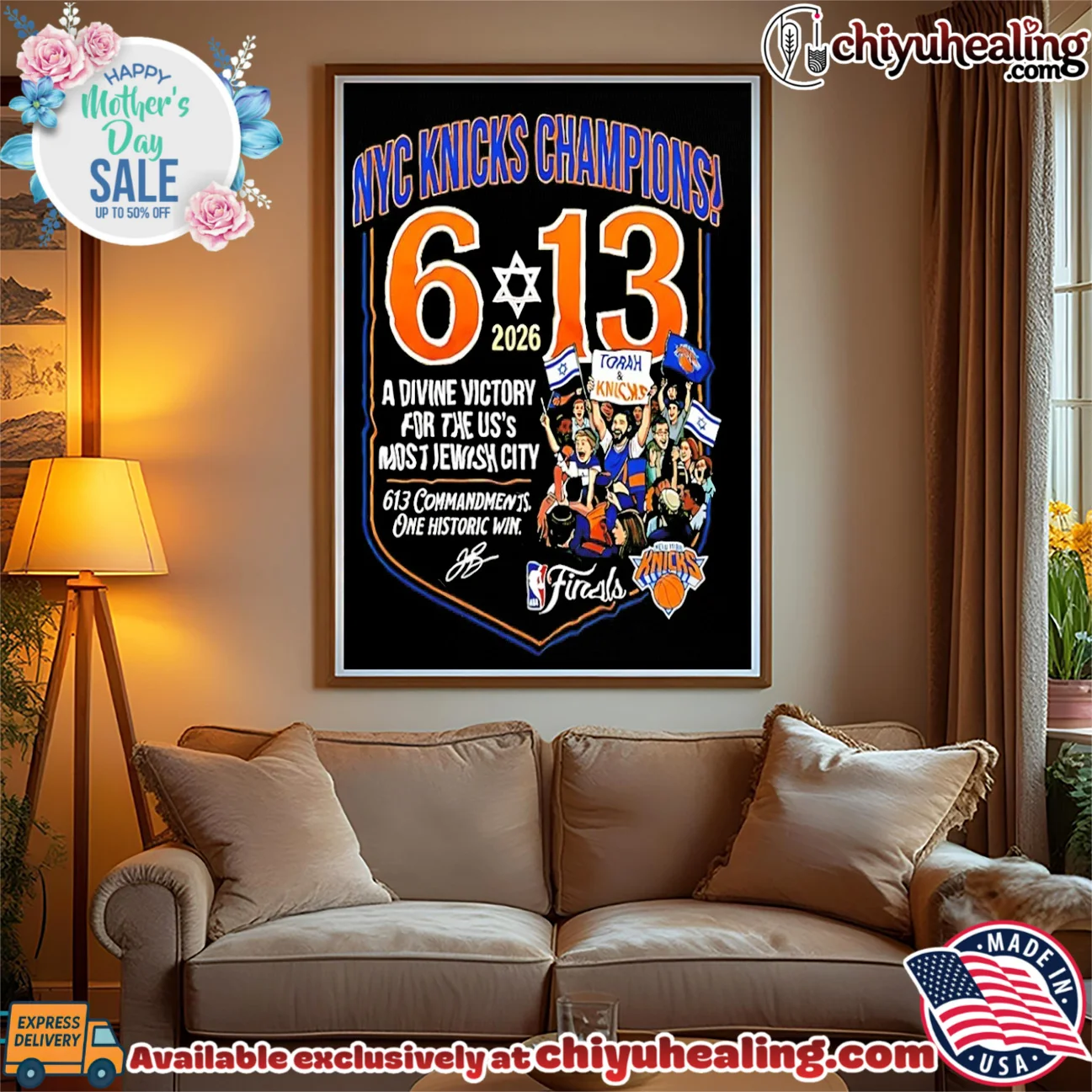 The 613 Miracle NY Knicks 2026 NBA Champions Jewish City signature shirt & hoodie - The Fan Collection The 613 Miracle NY Knicks 2026 NBA Champions Jewish City