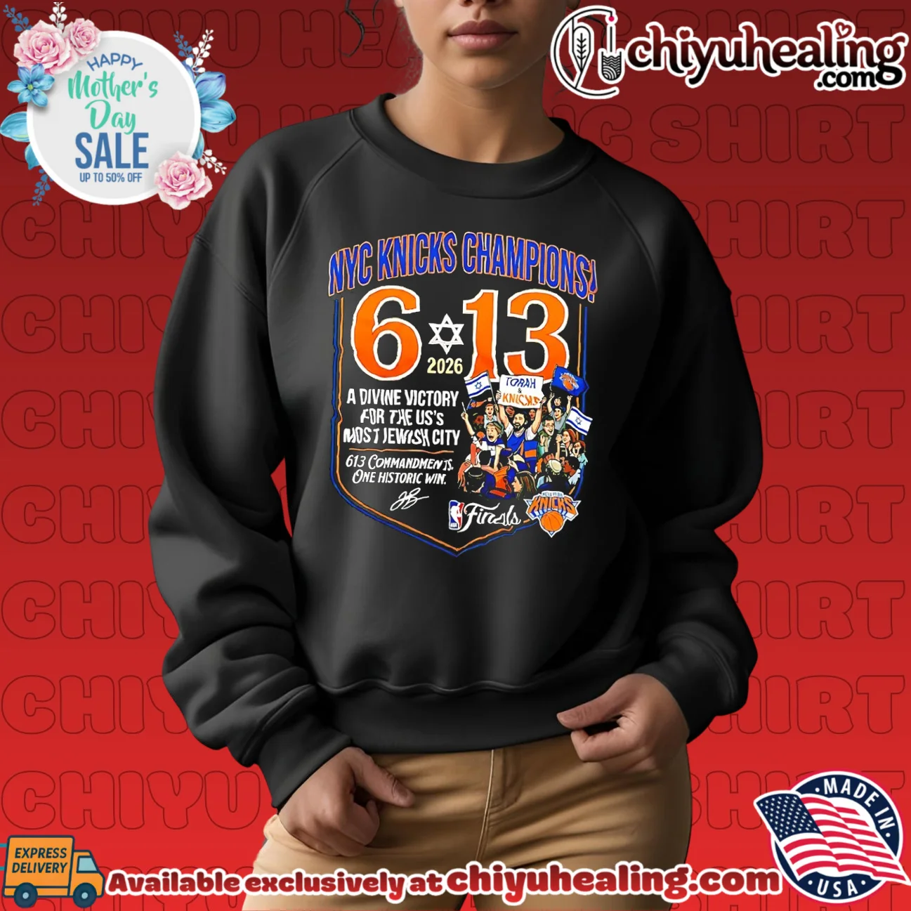 The 613 Miracle NY Knicks 2026 NBA Champions Jewish City signature shirt & hoodie - The Fan Collection The 613 Miracle NY Knicks 2026 NBA Champions Jewish City