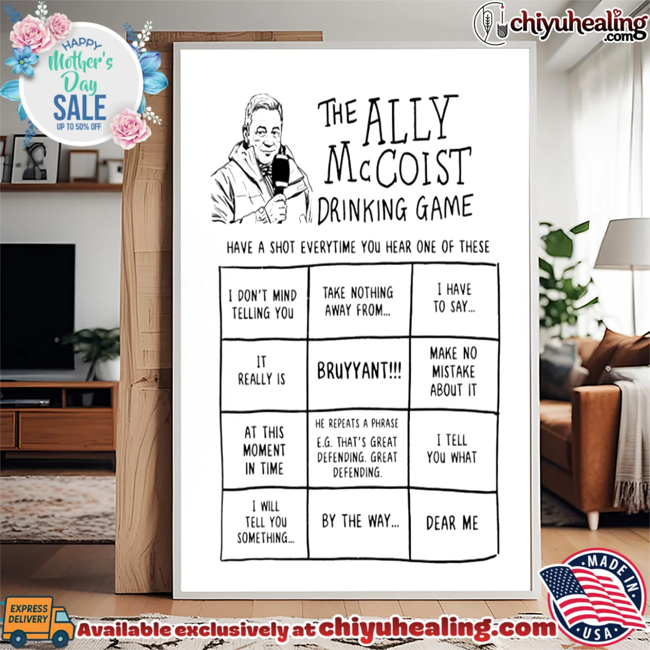 The Ally McCoist Drinking Game have a shot everytime you hear one of these prime shirt & hoodie | Exclusive Fan Gear The Ally McCoist Drinking Game have a shot everytime you hear one of these