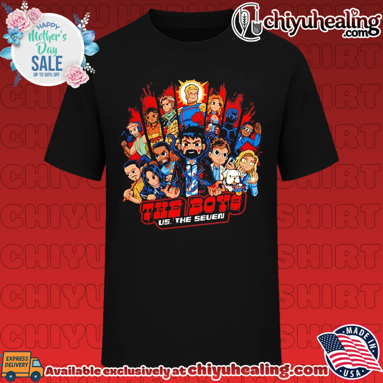 The Boys vs The Seven Chibi Style Homelander shirt & hoodie