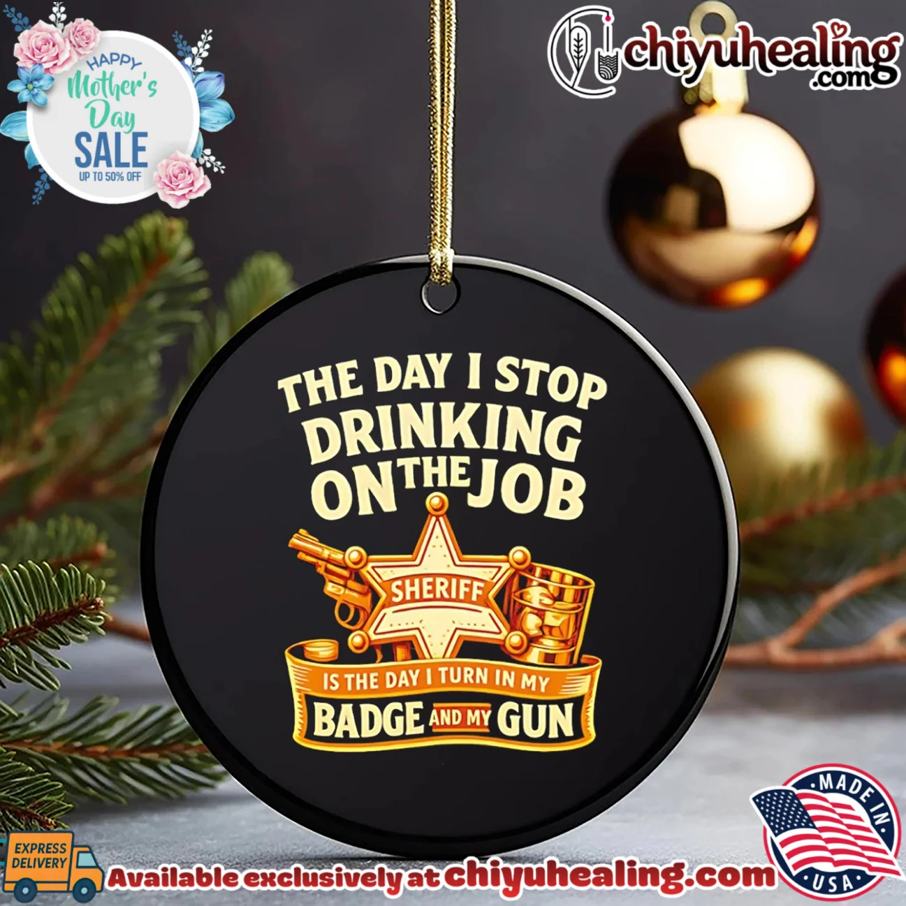 The Day I stop drinking on the job Sheriff is the day I turn in Badge and my Gun hype shirt & hoodie | Iconic Look The Day I stop drinking on the job Sheriff is the day I turn in Badge and my Gun