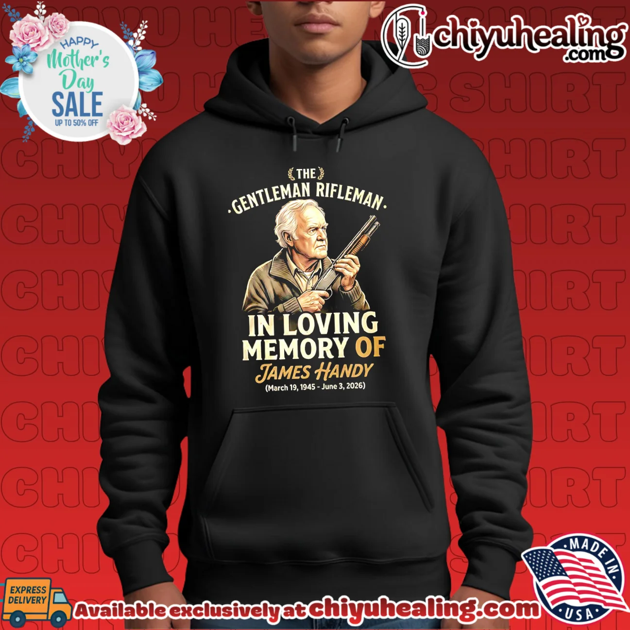 The Gentleman Rifleman in loving memory of James Handy 1945 2026 timeless shirt & hoodie | Aesthetic Apparel The Gentleman Rifleman in loving memory of James Handy 1945 2026 timeless shirt & hoodie | Aesthetic Apparel