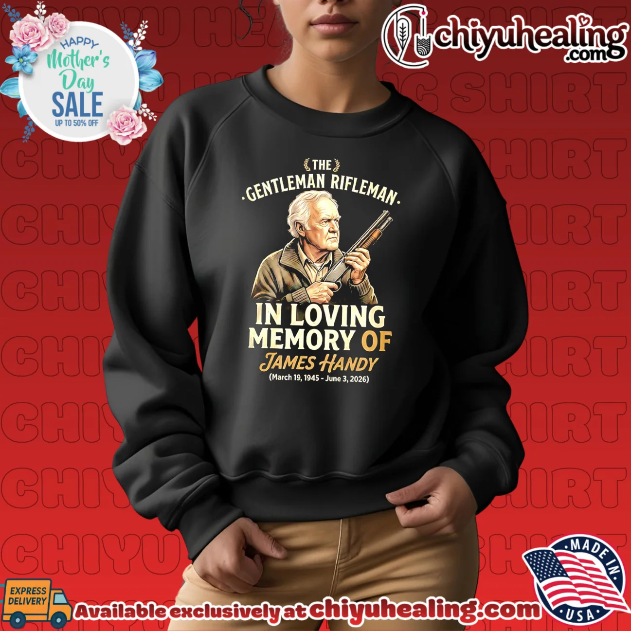 The Gentleman Rifleman in loving memory of James Handy 1945 2026 timeless shirt & hoodie | Aesthetic Apparel The Gentleman Rifleman in loving memory of James Handy 1945 2026