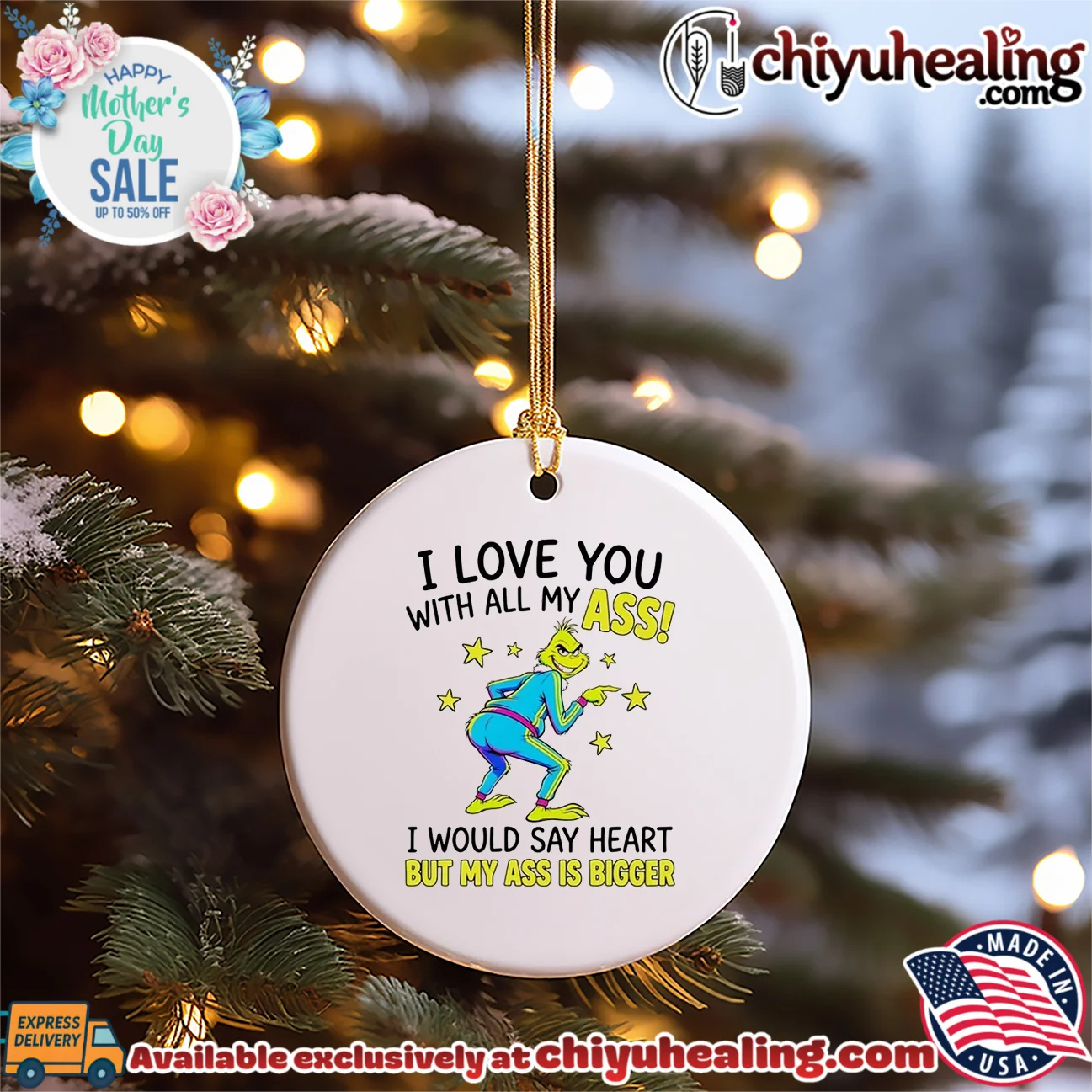 The Grinch I Love You with All My Ass Funny Christmas shirt & hoodie The Grinch I Love You with All My Ass Funny Christmas