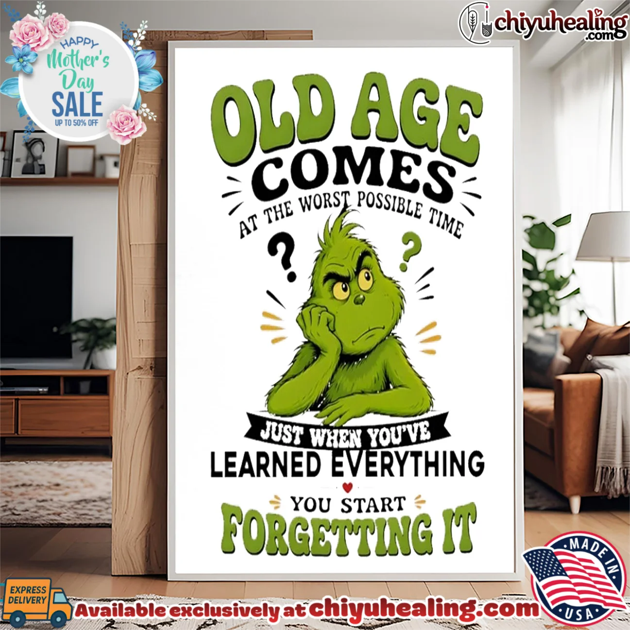 The Grinch Old Age Comes at the Worst Possible Time shirt & hoodie The Grinch Old Age Comes at the Worst Possible Time shirt & hoodie