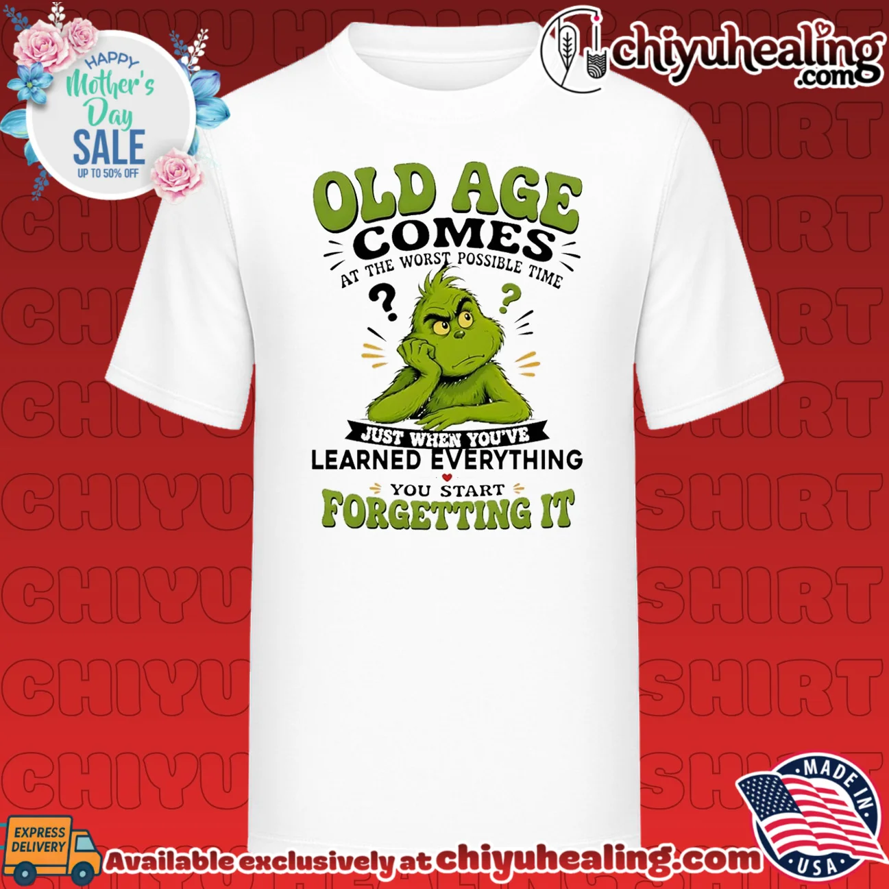 The Grinch Old Age Comes at the Worst Possible Time shirt & hoodie