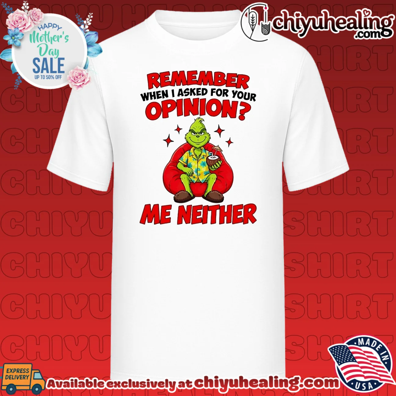 The Grinch Remember When I Asked for Your Opinion Me Neither shirt & hoodie