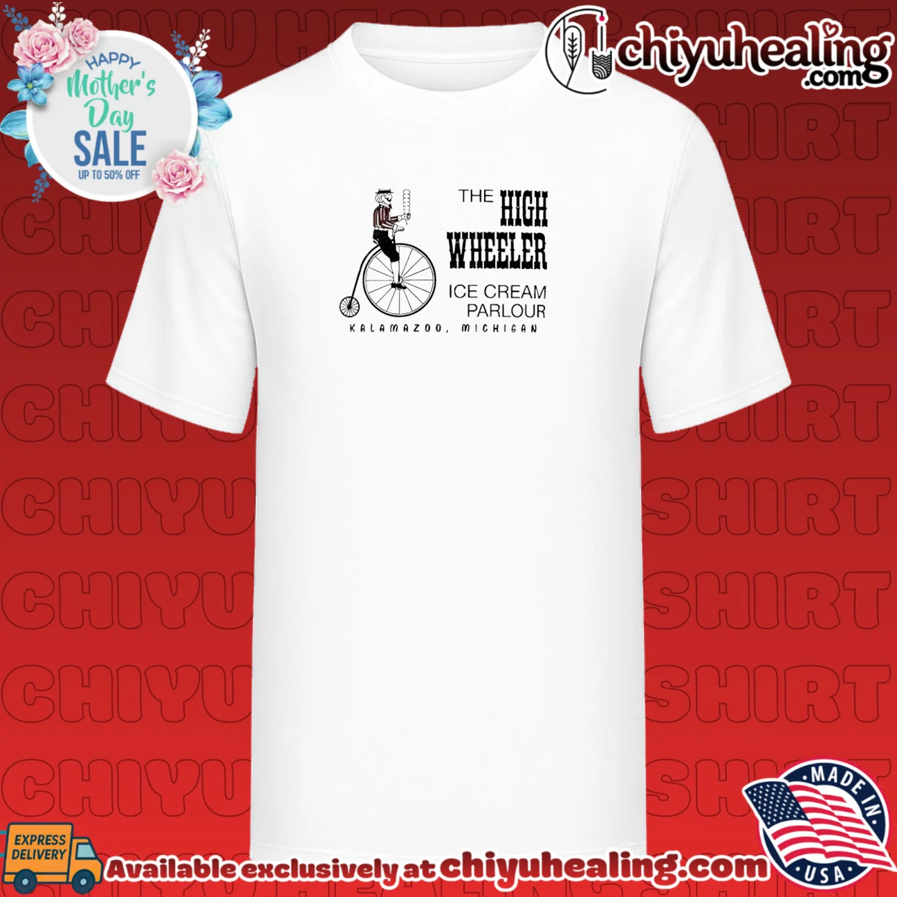 The high wheeler ice cream parlour graphic