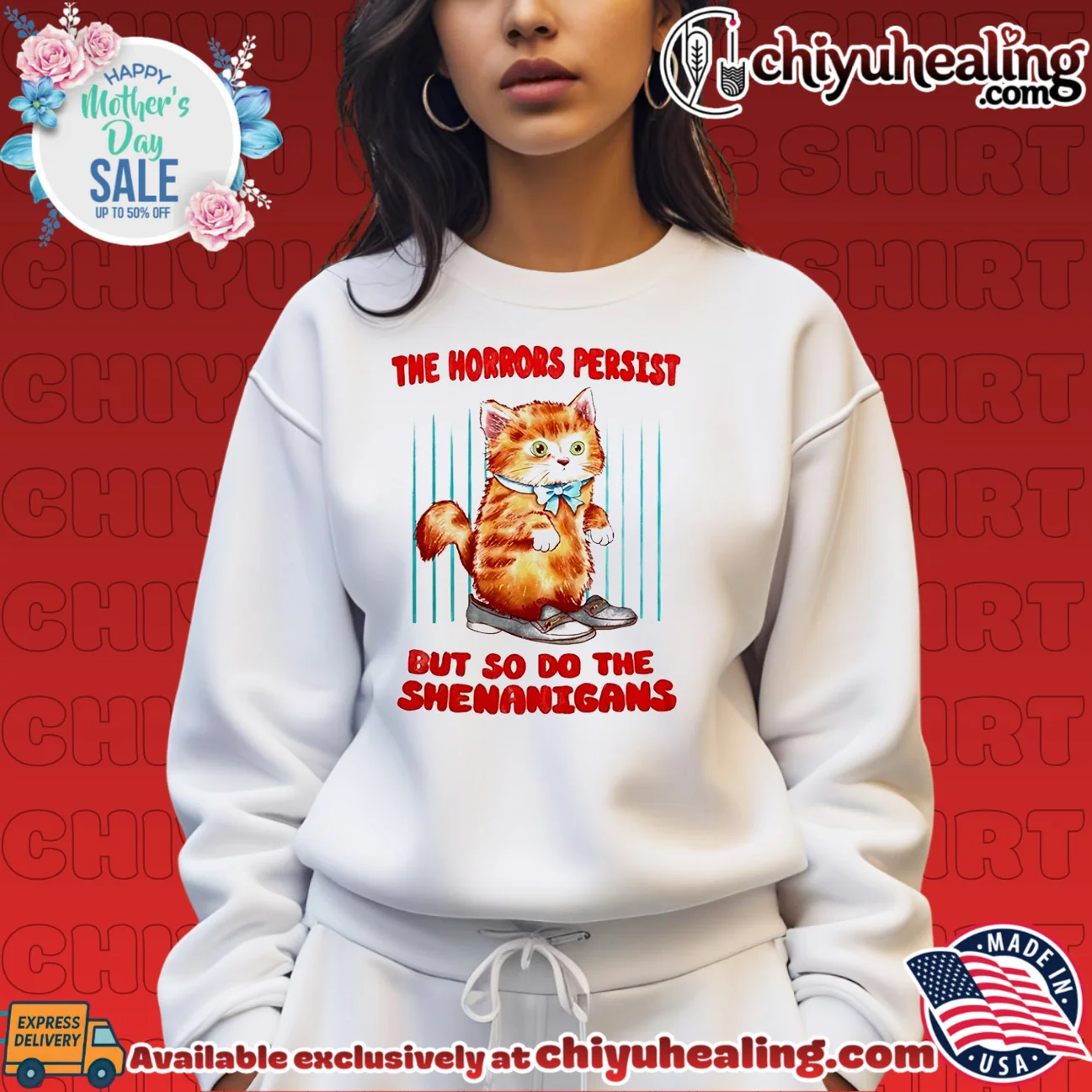 The horrors persist but so do the shenanigans Cat iconic shirt & hoodie - Ultimate Gift Edition The horrors persist but so do the shenanigans Cat