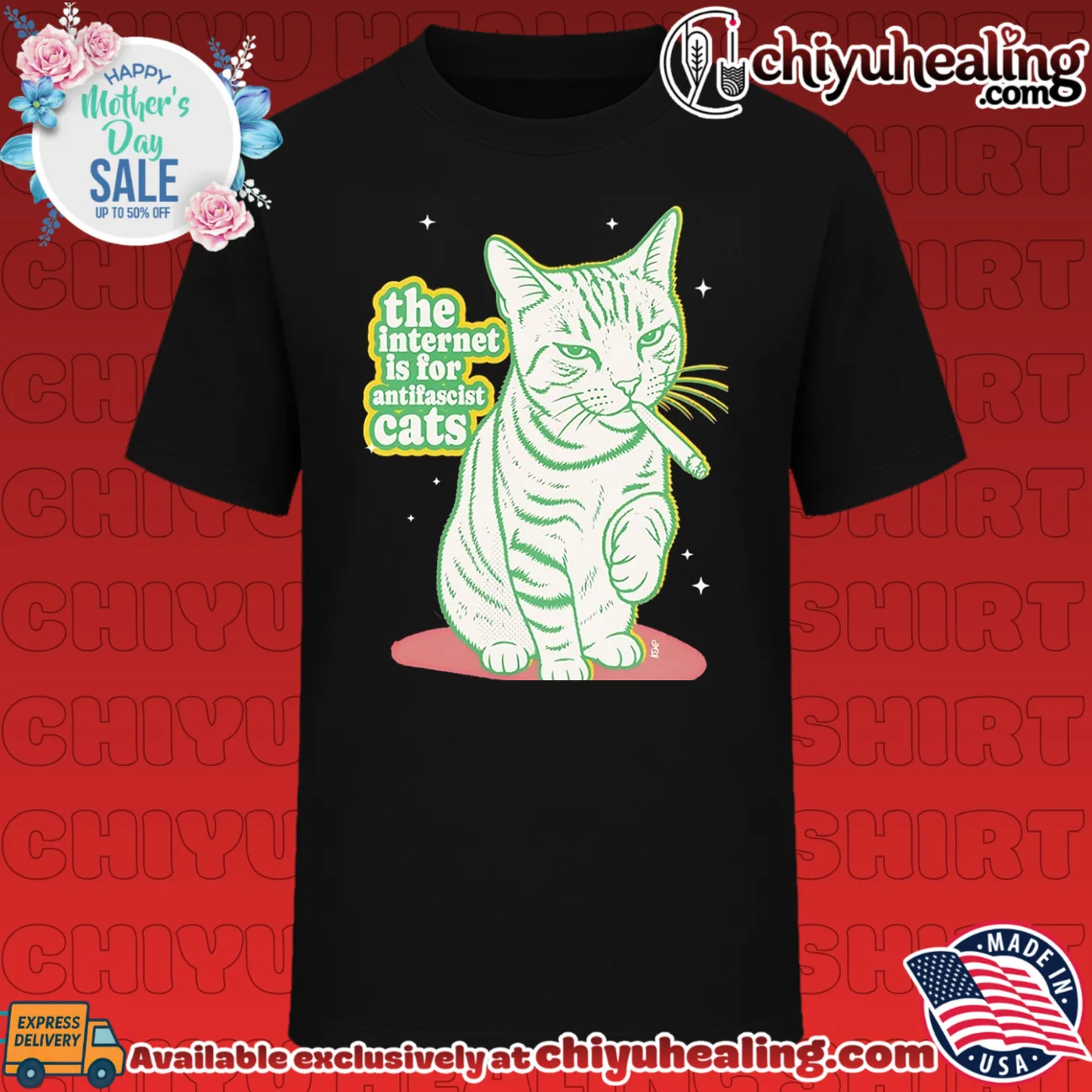 The Internet Is for Antifascist Cats cat lover shirt & hoodie