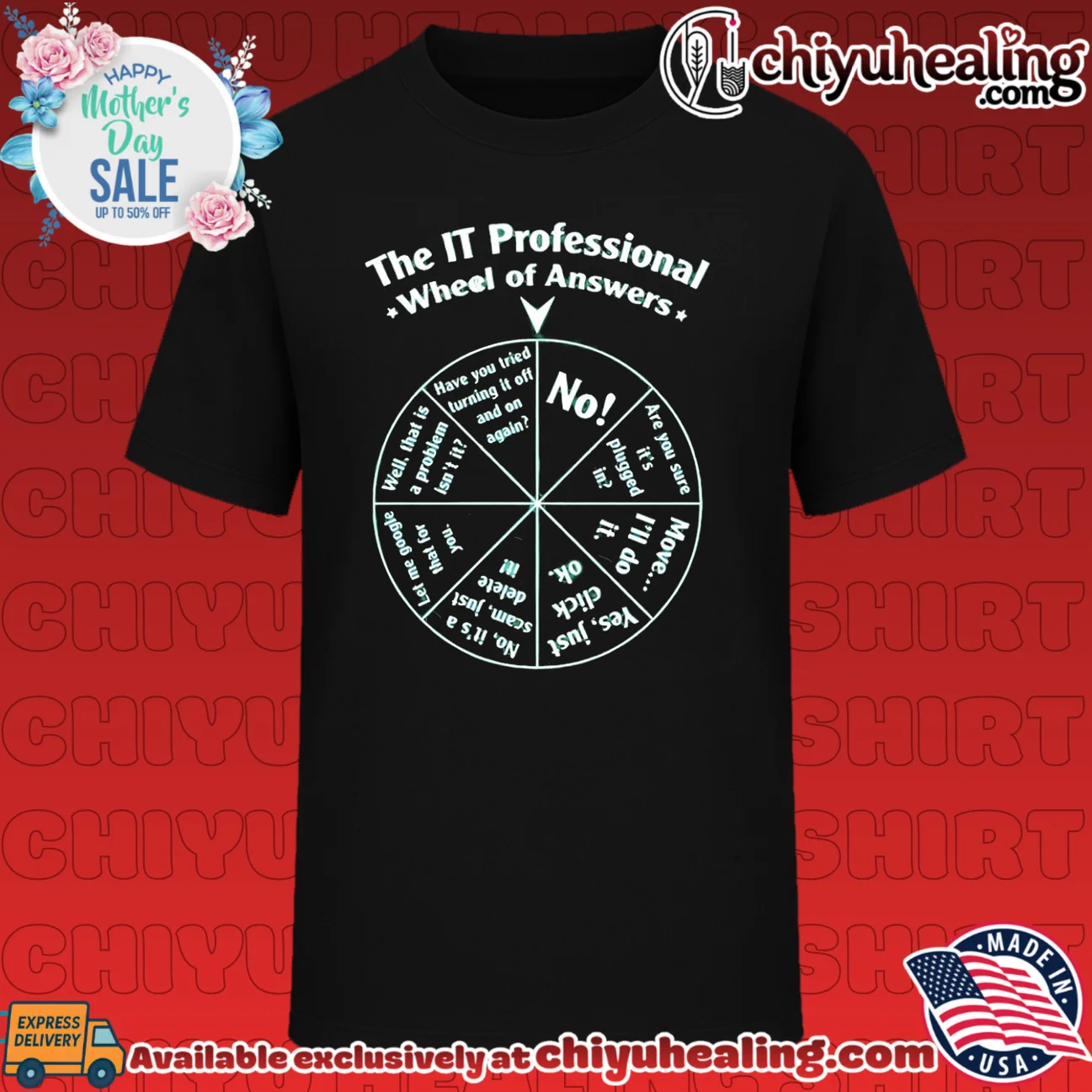 The IT Professional Wheel of Answers funny