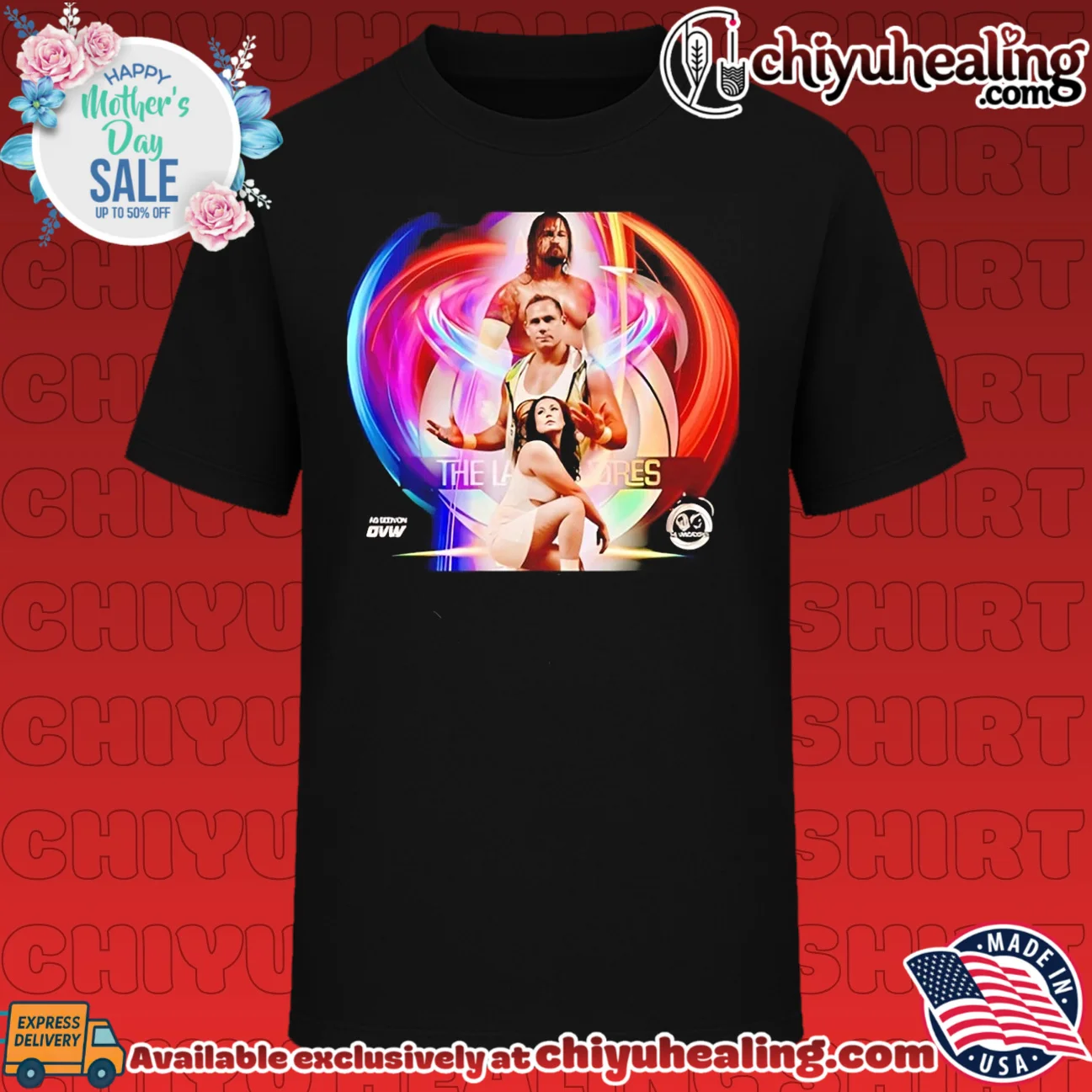 The Lancadores Kenny B wrestlers neon shirt & hoodie