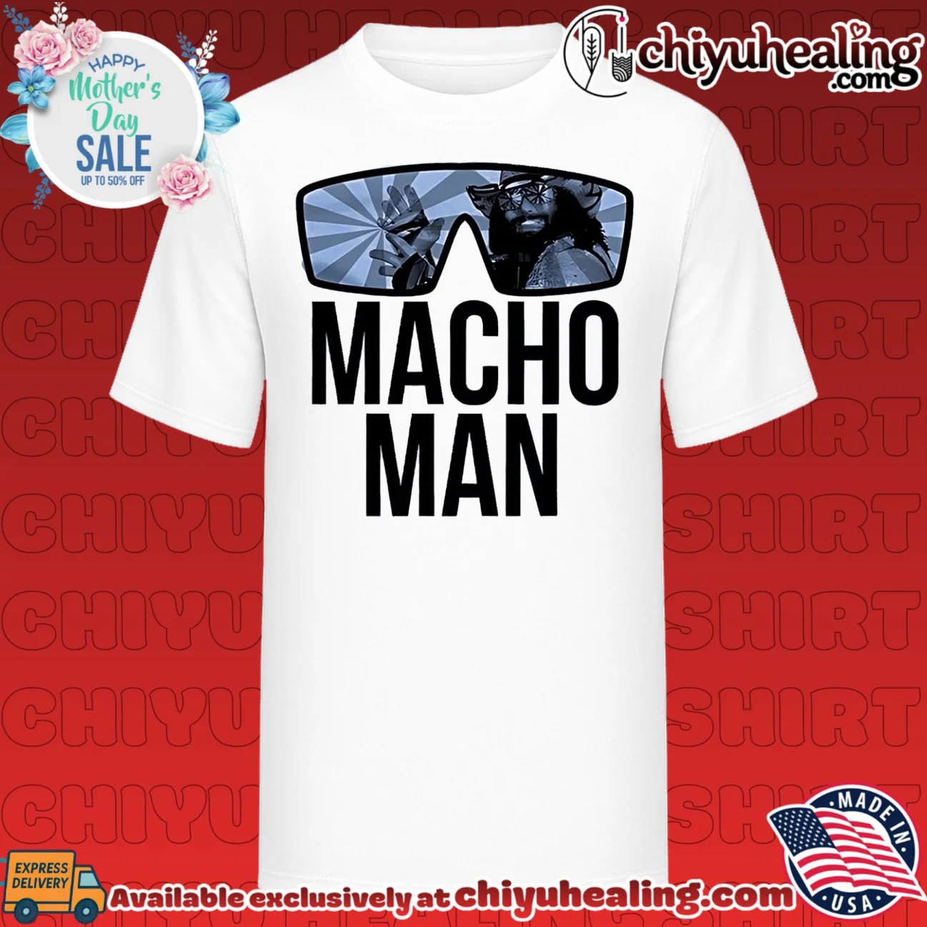 The legend Macho Man Randy Savage graphic