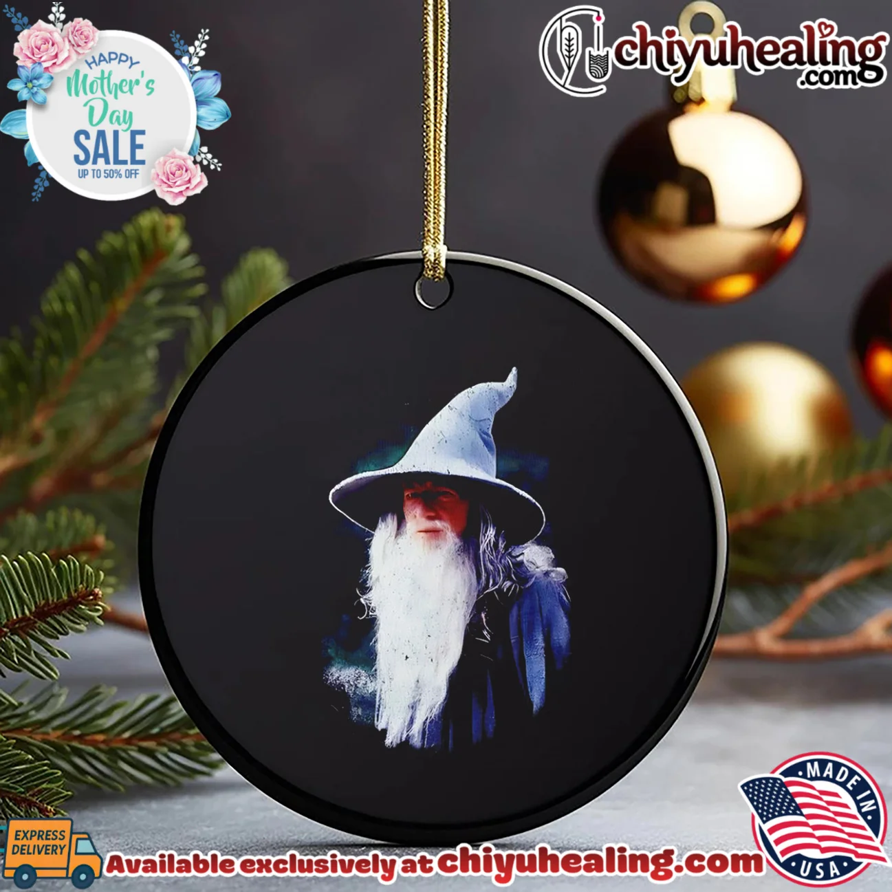 The Lord of the Rings Gandalf the Grey portrait statement shirt & hoodie | Gift Idea 2026 The Lord of the Rings Gandalf the Grey portrait