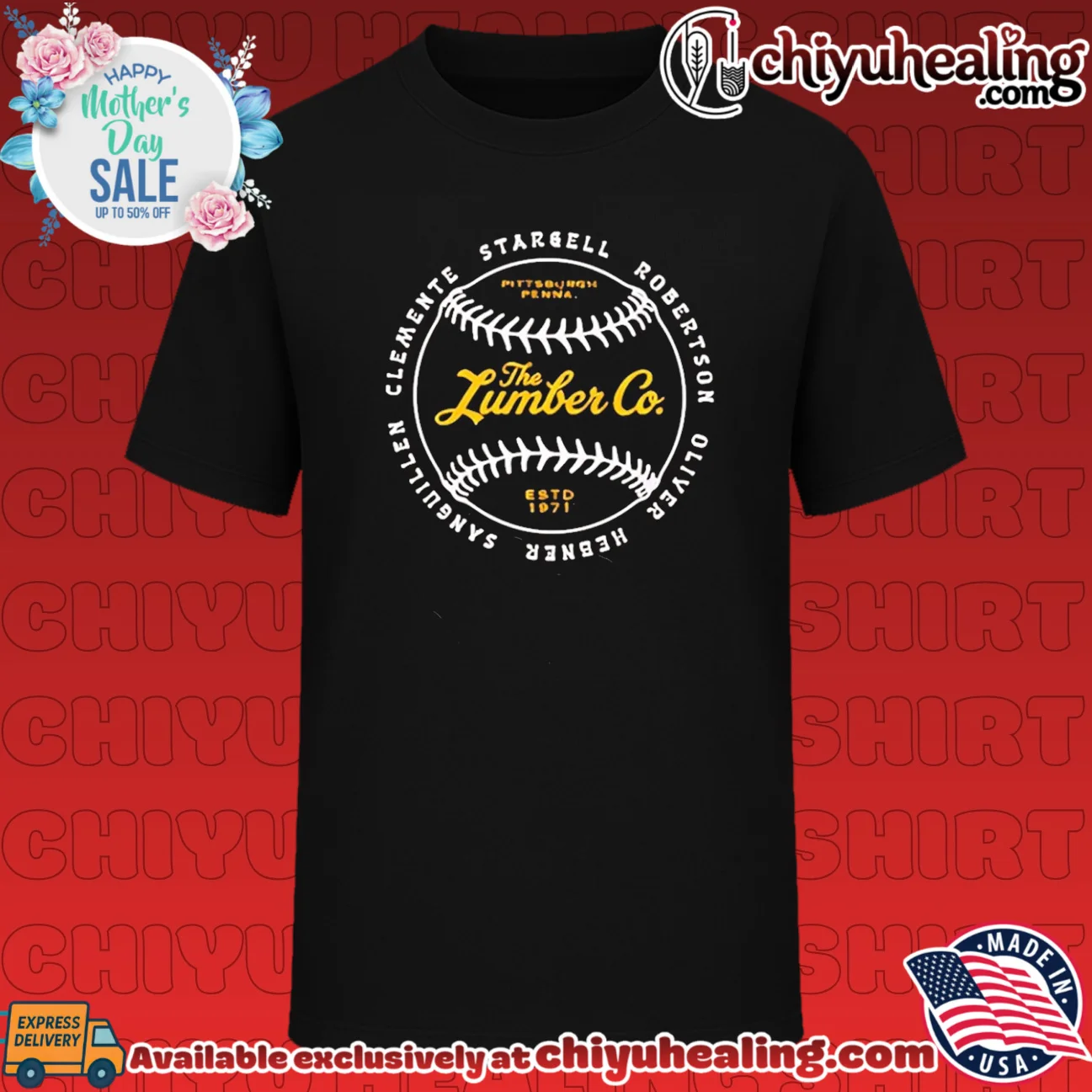 The Lumber Co 1971 Pittsburgh Pirates Baseball shirt & hoodie