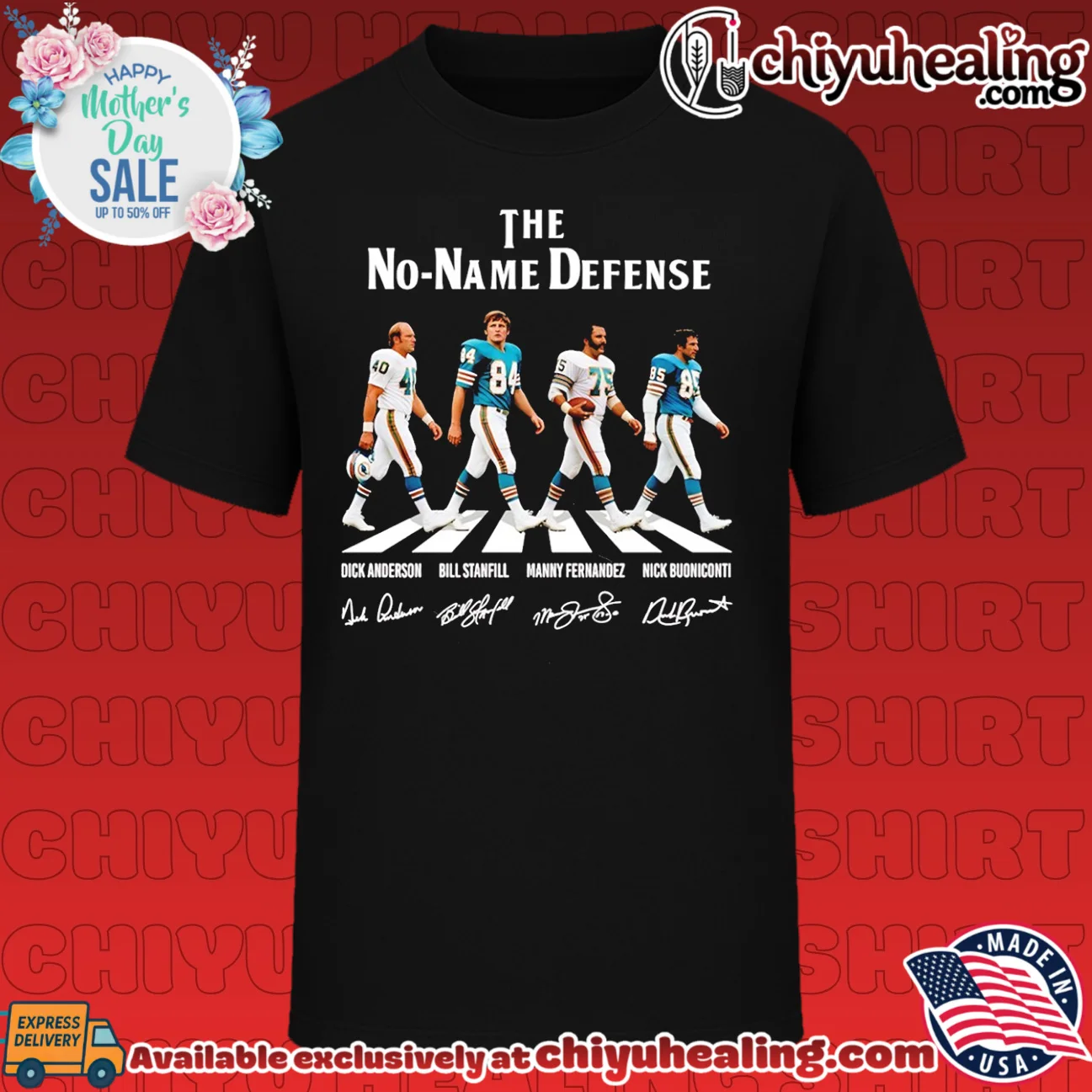 The No-Name Defense Miami Dolphins Dick Anderson Bill Stanfill Manny Fernandez Nick Buoniconti shirt & hoodie
