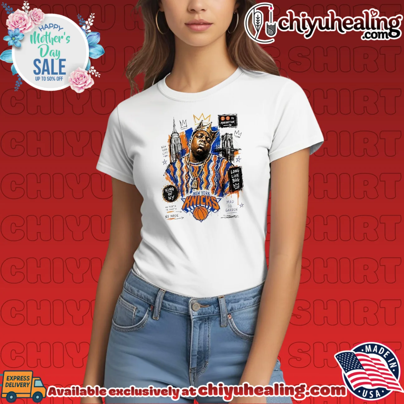 The Notorious BIG New York or Nowhere Knicks 2026 NBA Finals art print prime shirt & hoodie | Exclusive Fan Gear The Notorious BIG New York or Nowhere Knicks 2026 NBA Finals art print
