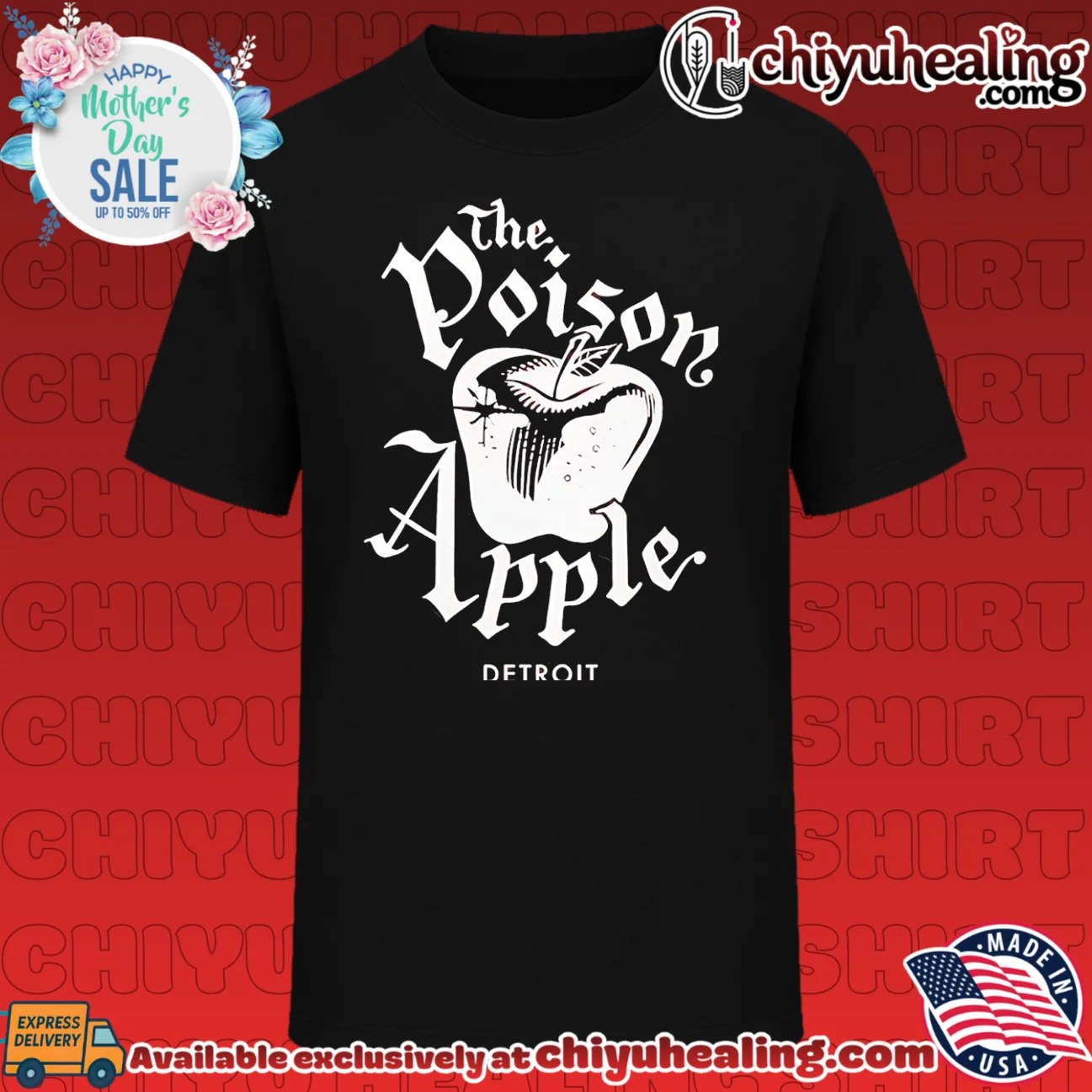The poison apple in Detroit vintage shirt & hoodie