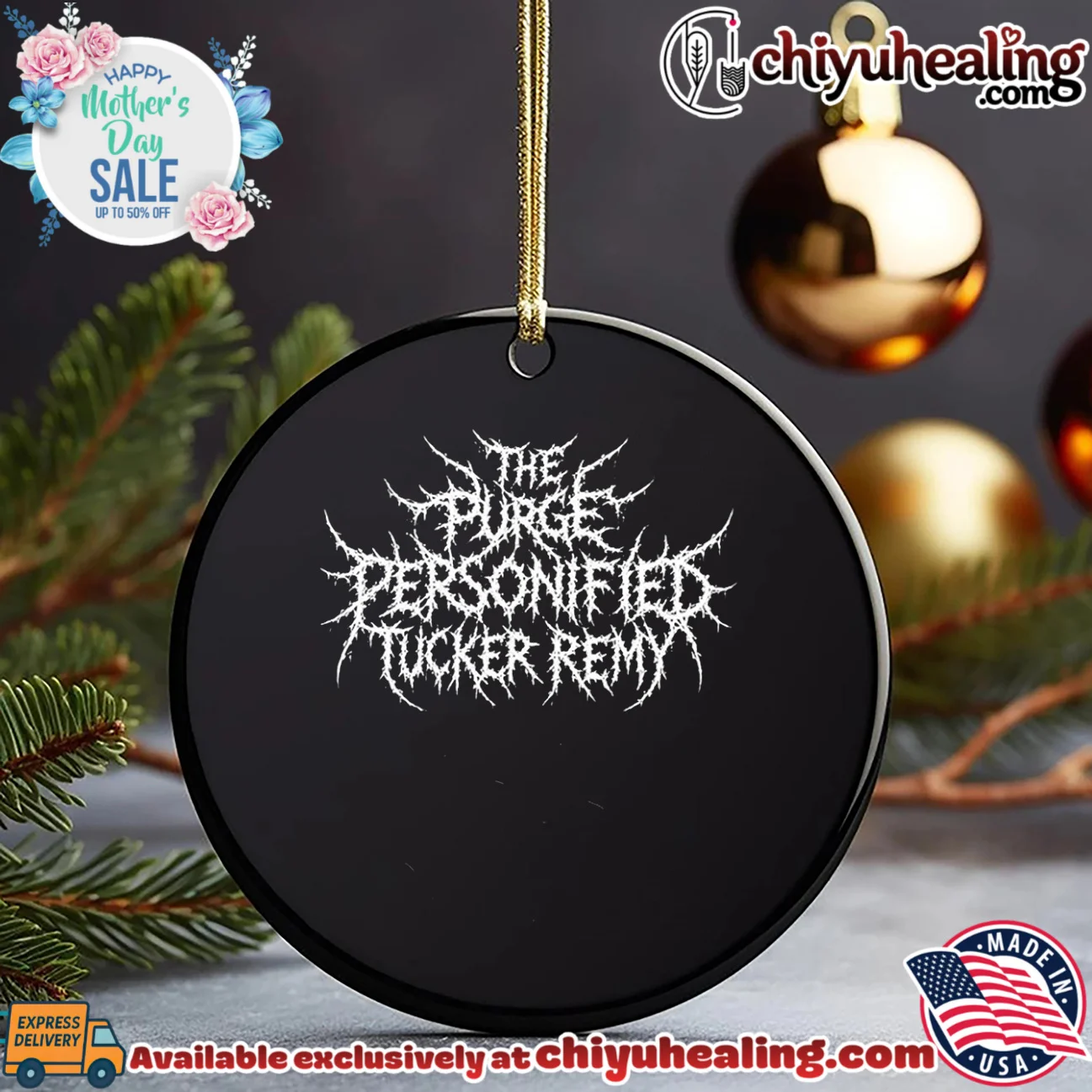 The purge personified Tucker Remy illegible metal style bespoke shirt & hoodie | 2026 Edition Drop The purge personified Tucker Remy illegible metal style