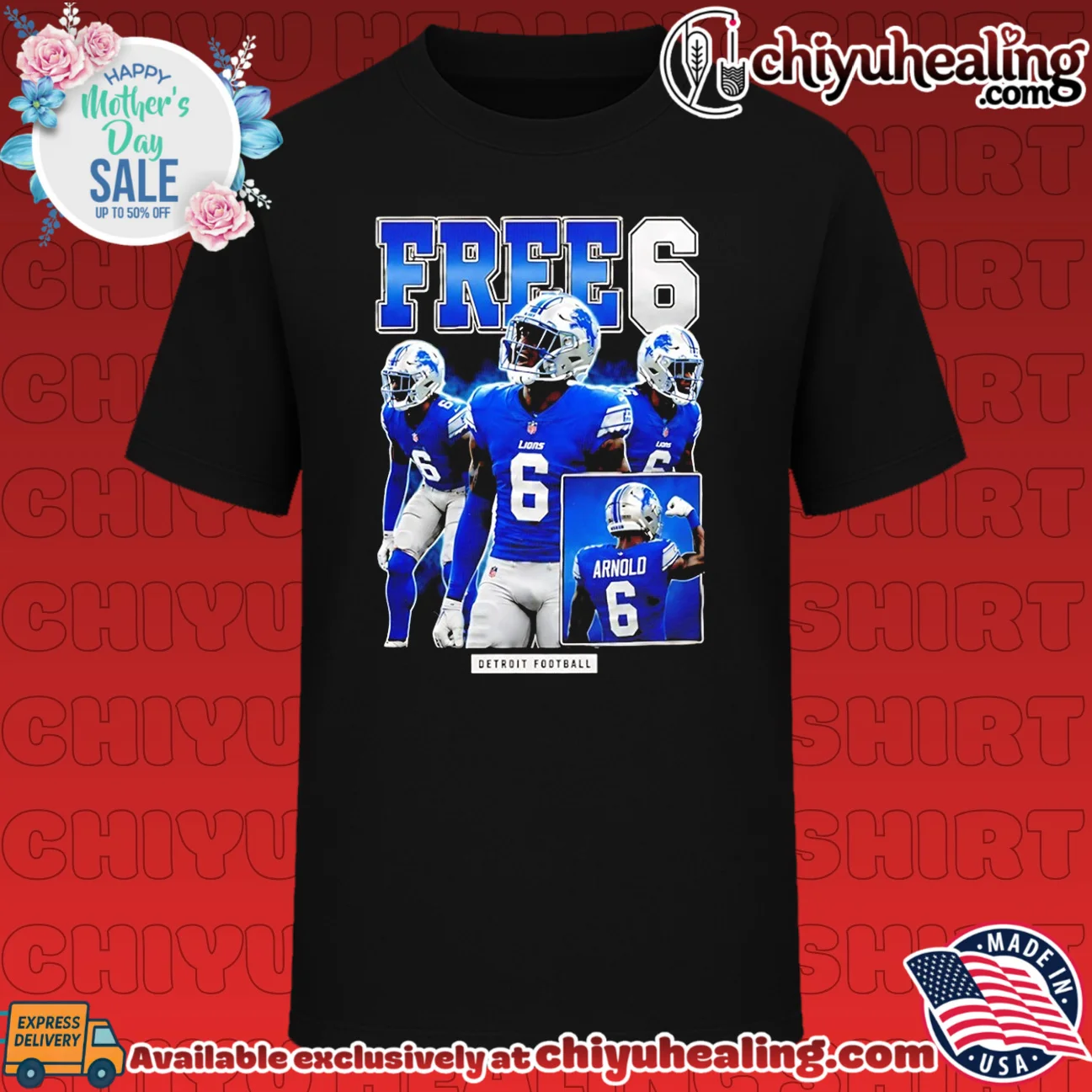 The St Brown Brothers Terrion Arnold Free 6 graphic shirt & hoodie