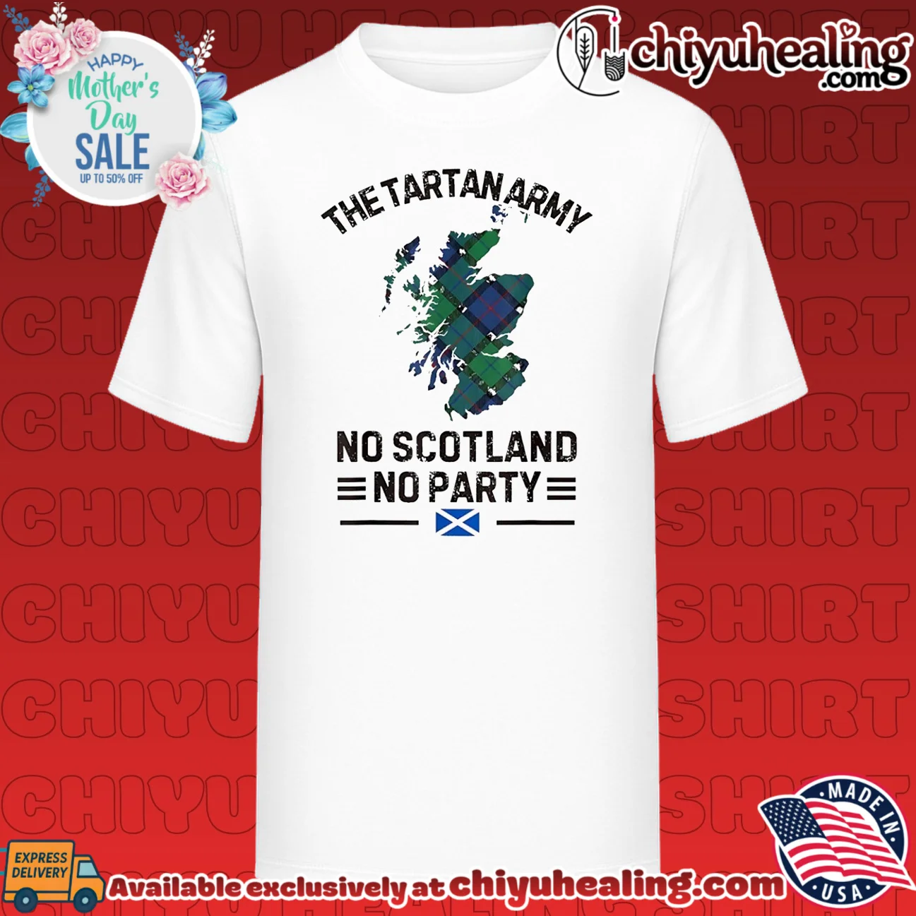 The Tartan Army Football No Scotland No Party 2026 World Cup Tartan shirt & hoodie