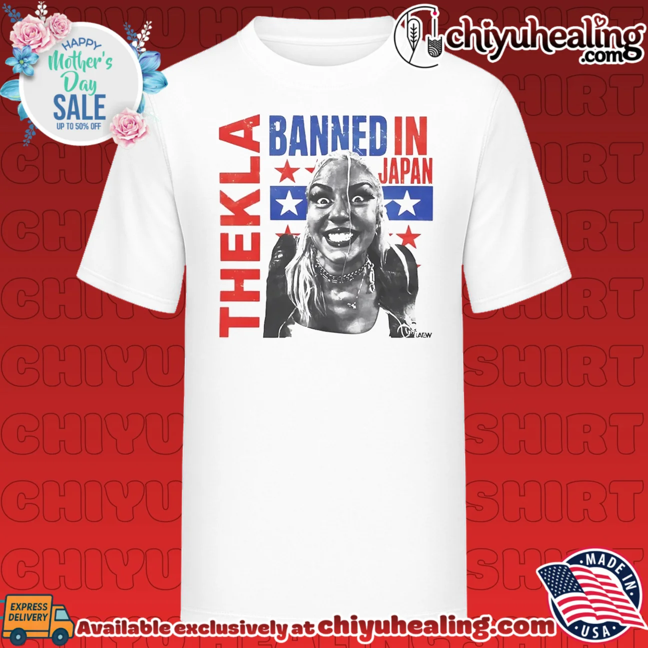 Thekla Banned in Japan AEW Wrestling shirt & hoodie