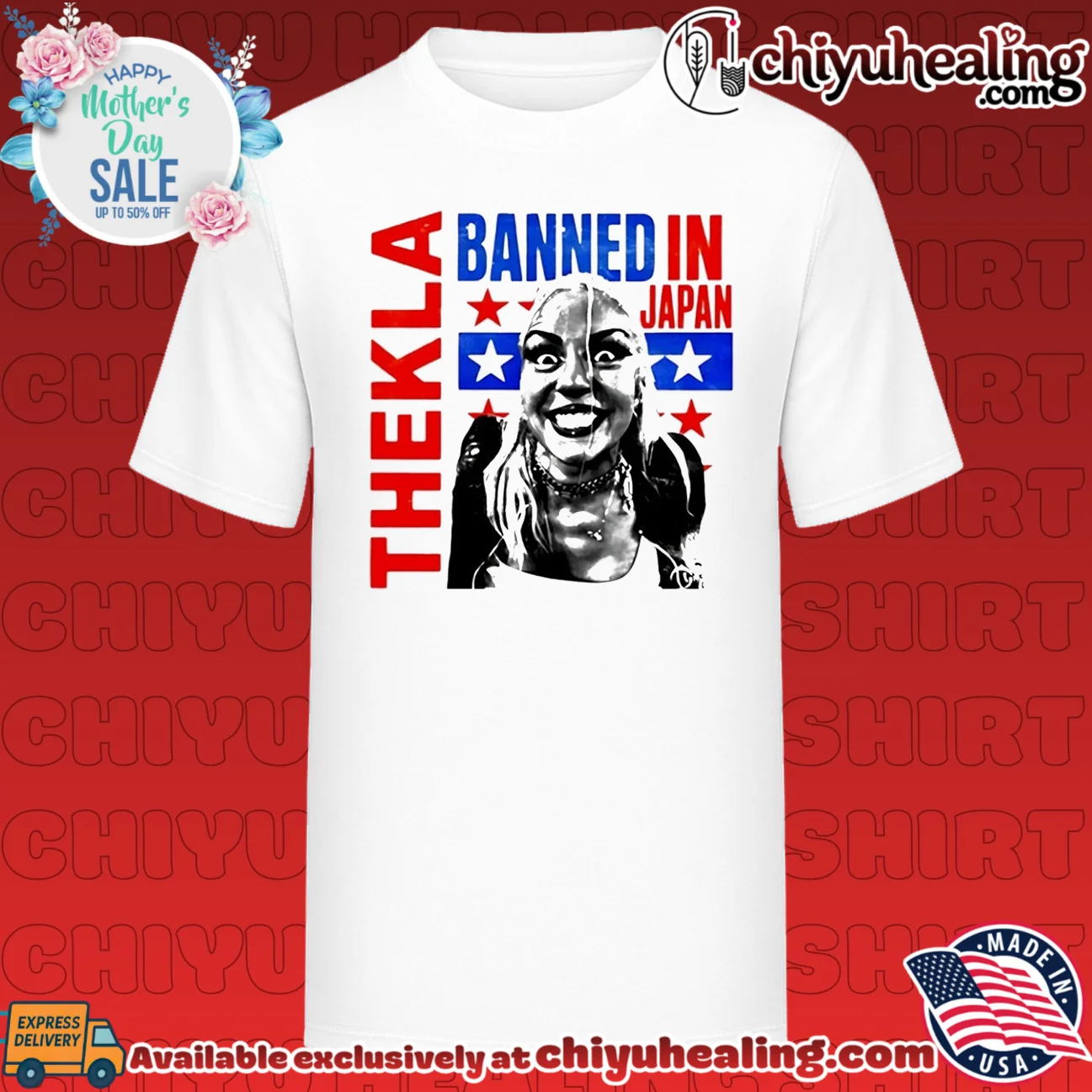 Thekla Banned in Japan Portrait Graphic shirt & hoodie