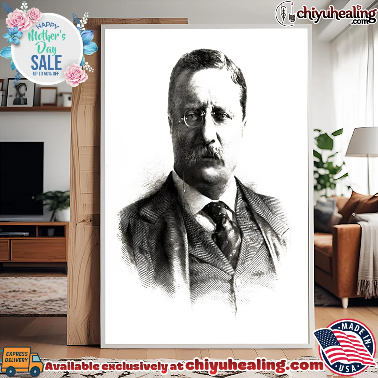 Theodore Roosevelt Bureau of Engraving Portrait essential shirt & hoodie | Aesthetic Apparel Theodore Roosevelt Bureau of Engraving Portrait