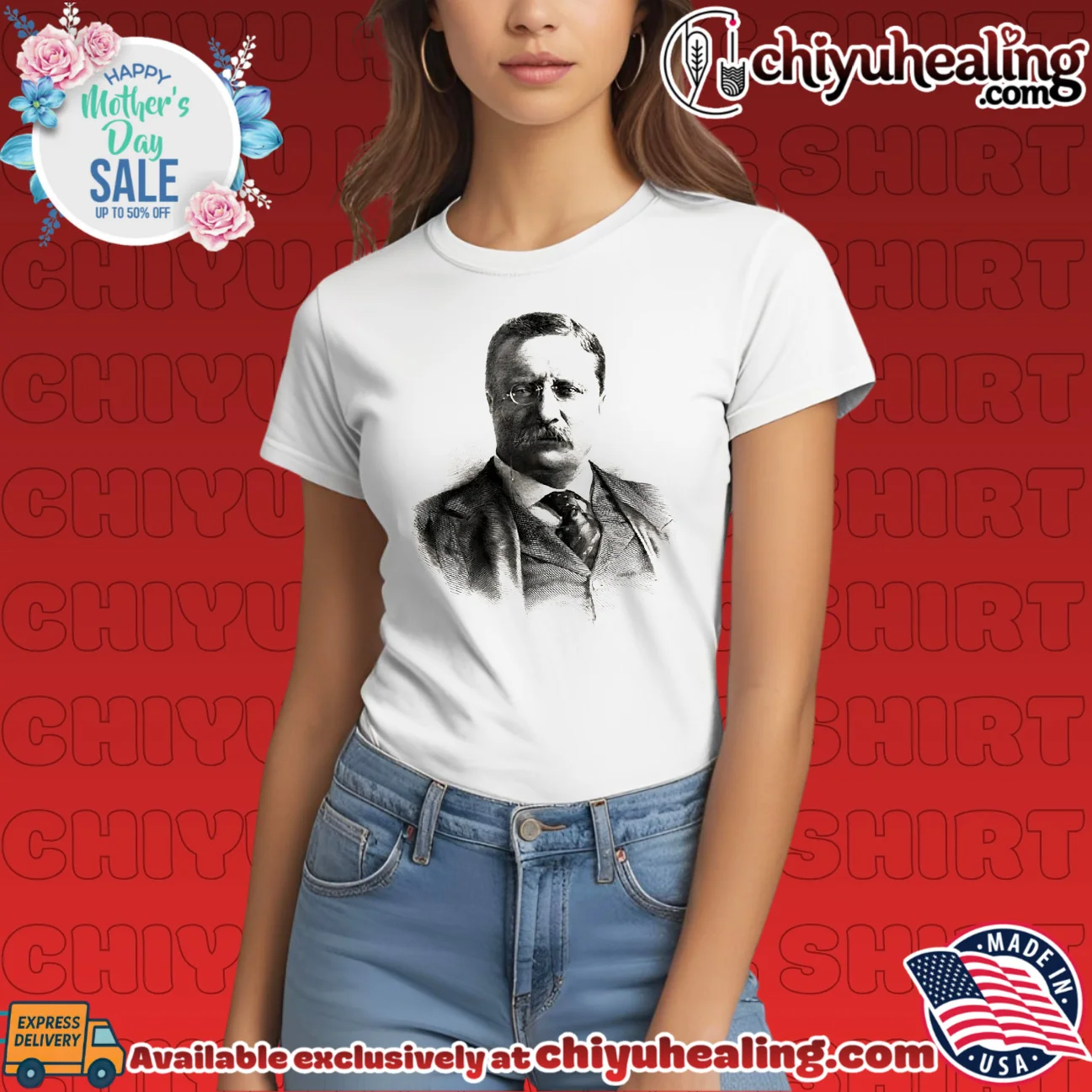 Theodore Roosevelt Bureau of Engraving Portrait essential shirt & hoodie | Aesthetic Apparel Theodore Roosevelt Bureau of Engraving Portrait