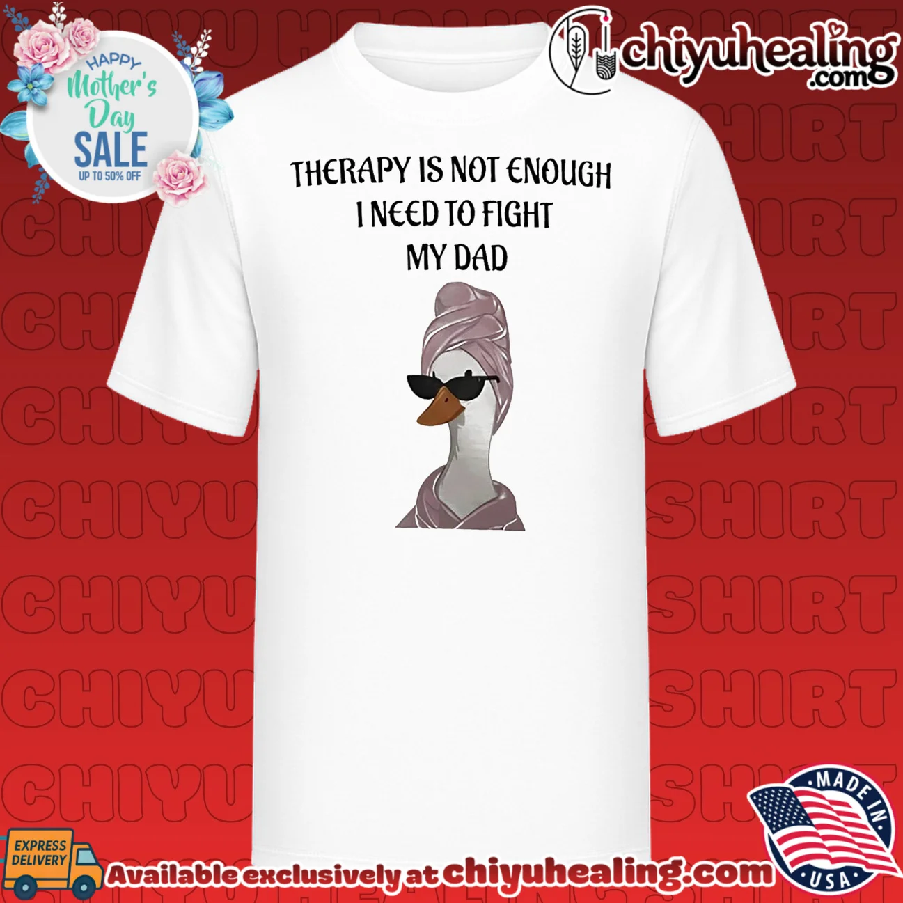 Therapy is not enough I need to fight my dad cartoon goose shirt & hoodie