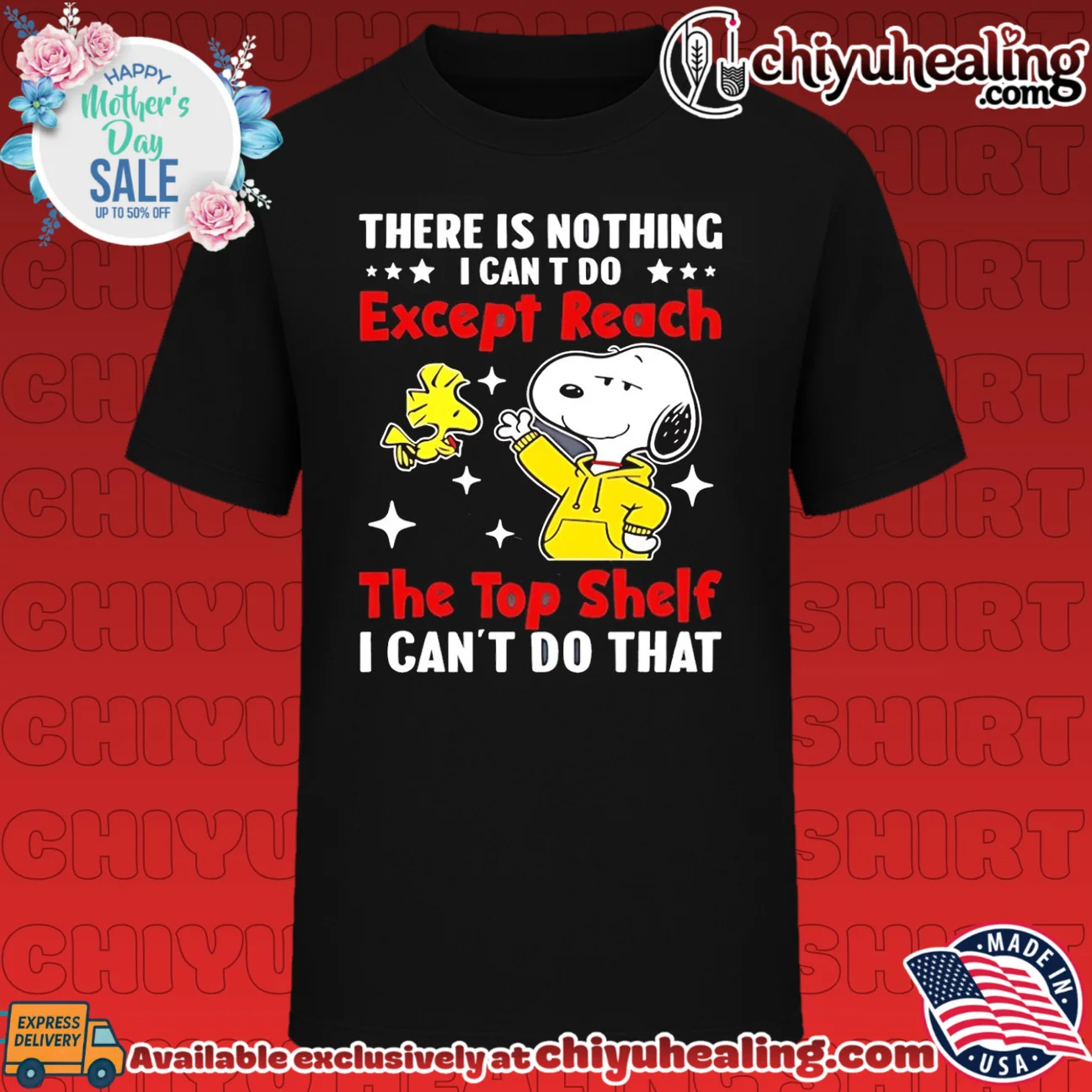 There is nothing I can't do except reach the top shelf I can't do that Snoopy shirt & hoodie